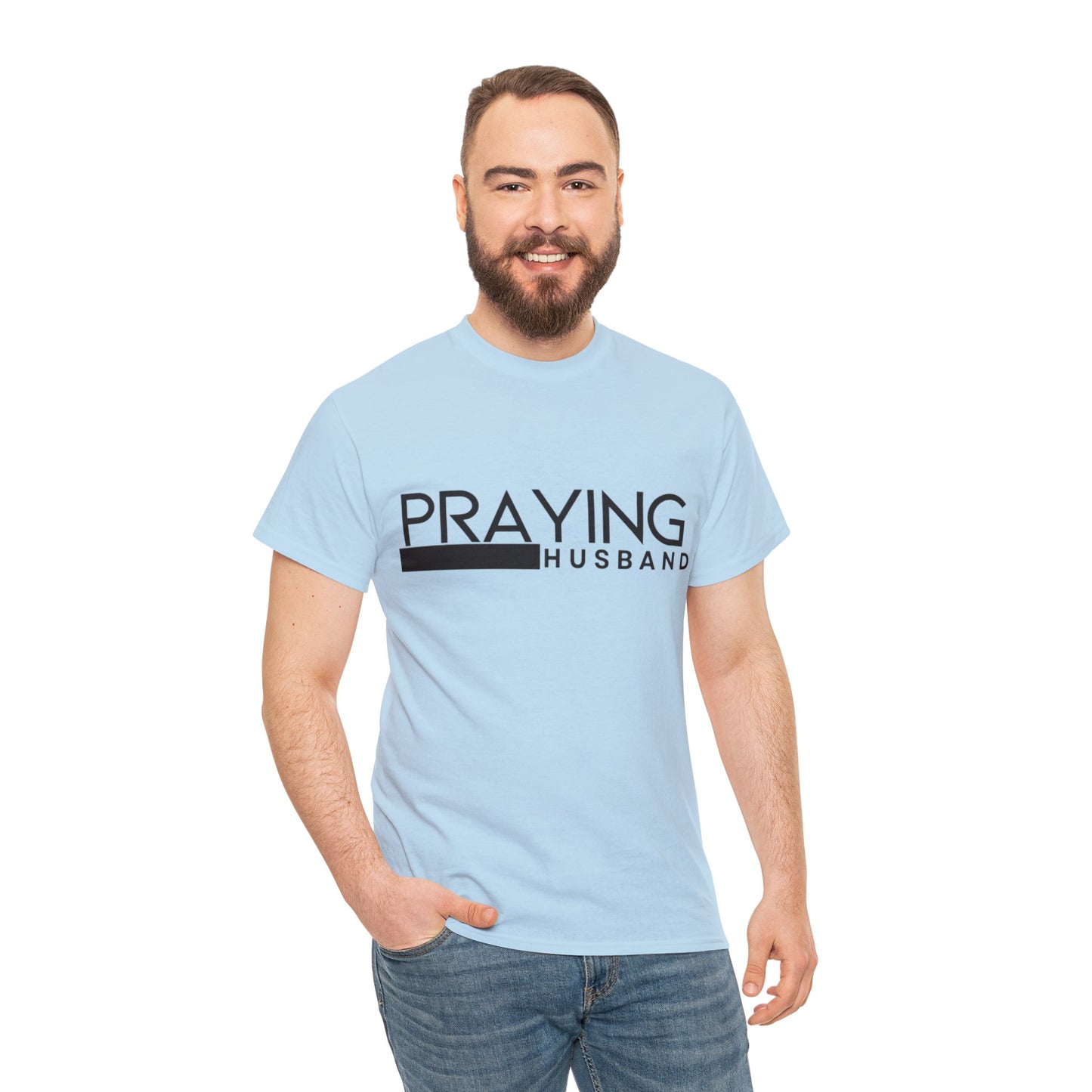 Praying Husband Unisex Heavy Cotton Tee