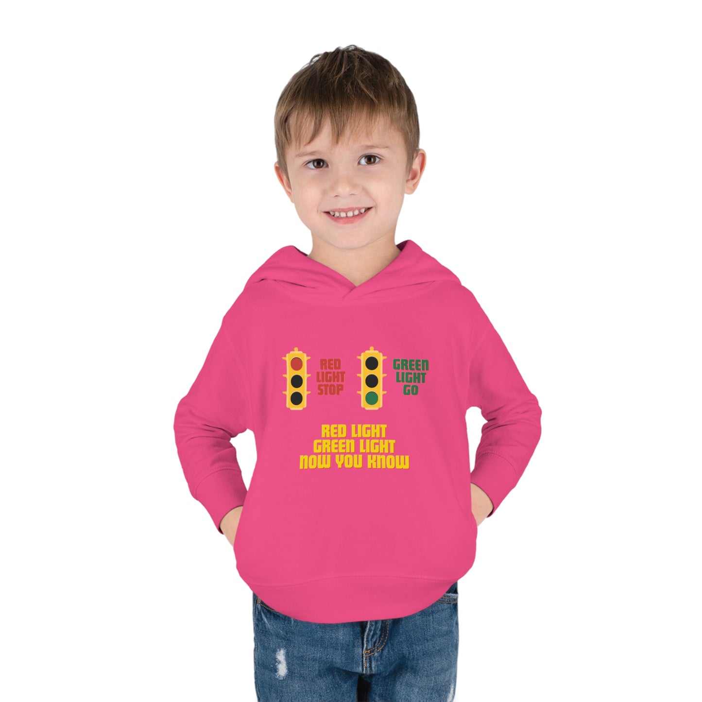 Red Light Green Light Toddler Pullover Fleece Hoodie