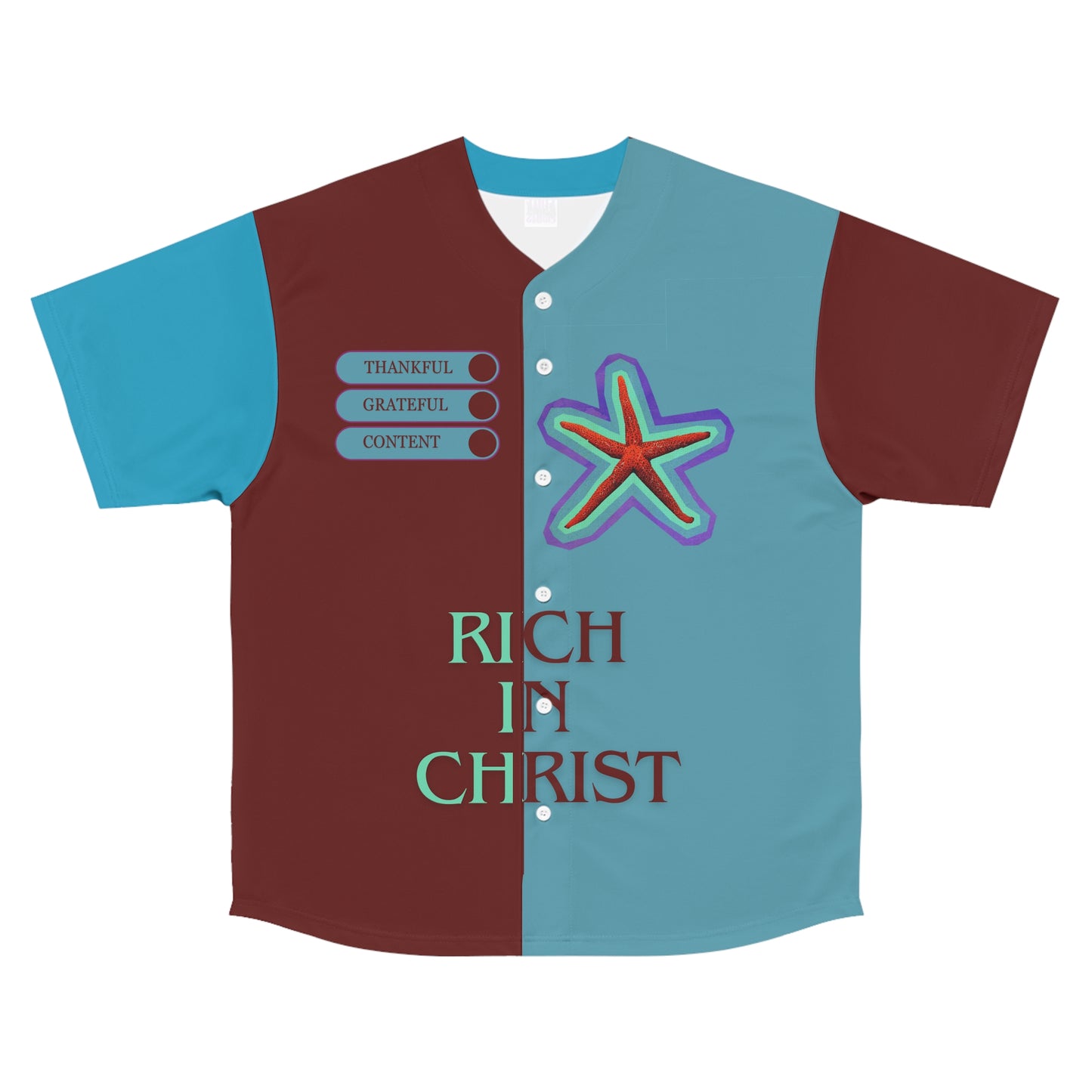 Rich in Christ Men's Baseball Jersey