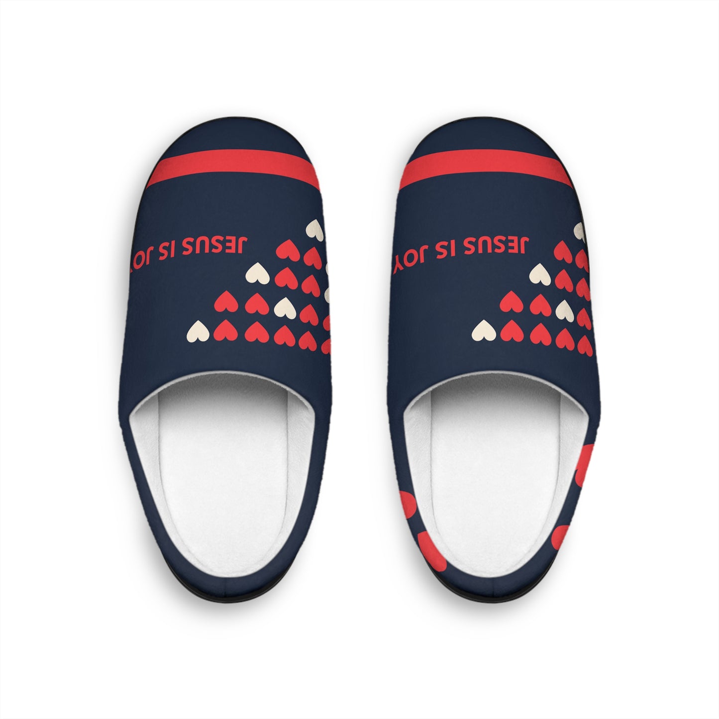 Jesus is Joy Men's Indoor Slippers