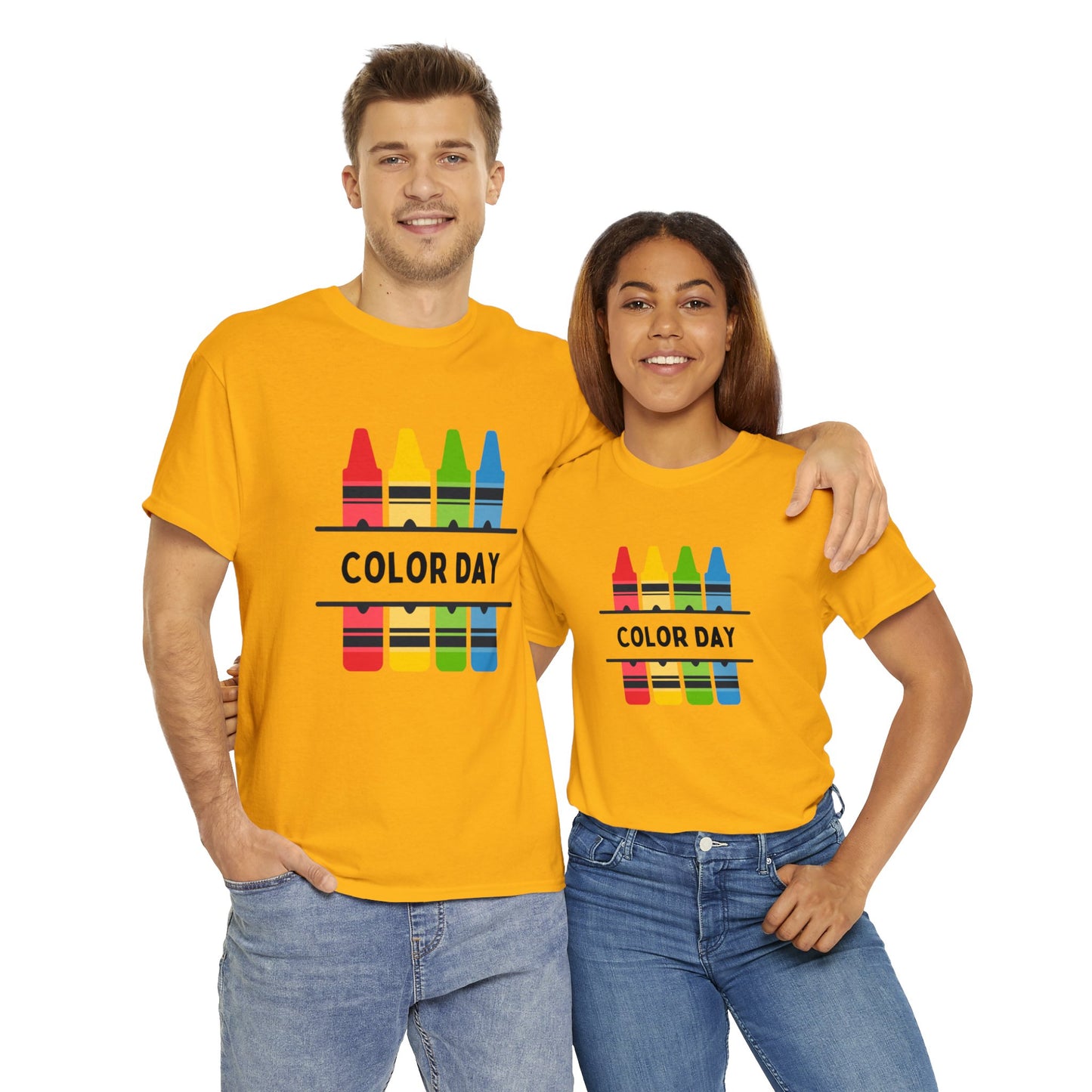 Color Day Unisex Heavy Cotton Tee Inspire Learning and Fun for Teachers and Children