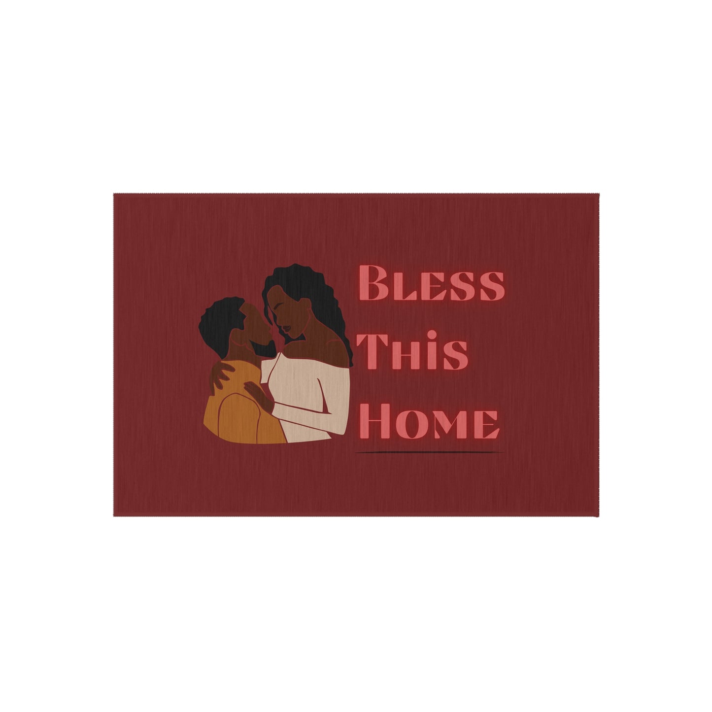 Bless This Home Love Outdoor Rug