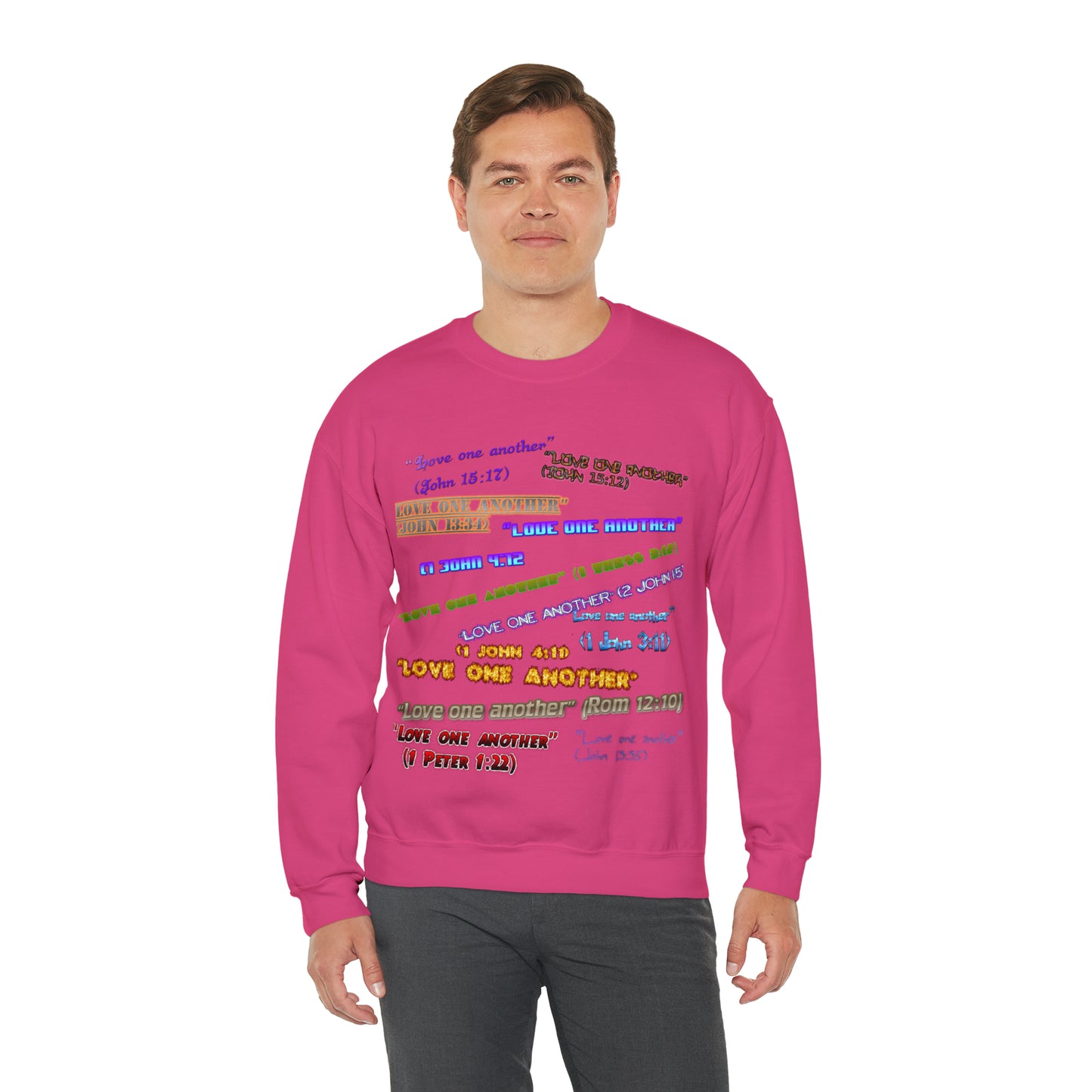 Love One Another Unisex Heavy Blend™ Crewneck Sweatshirt