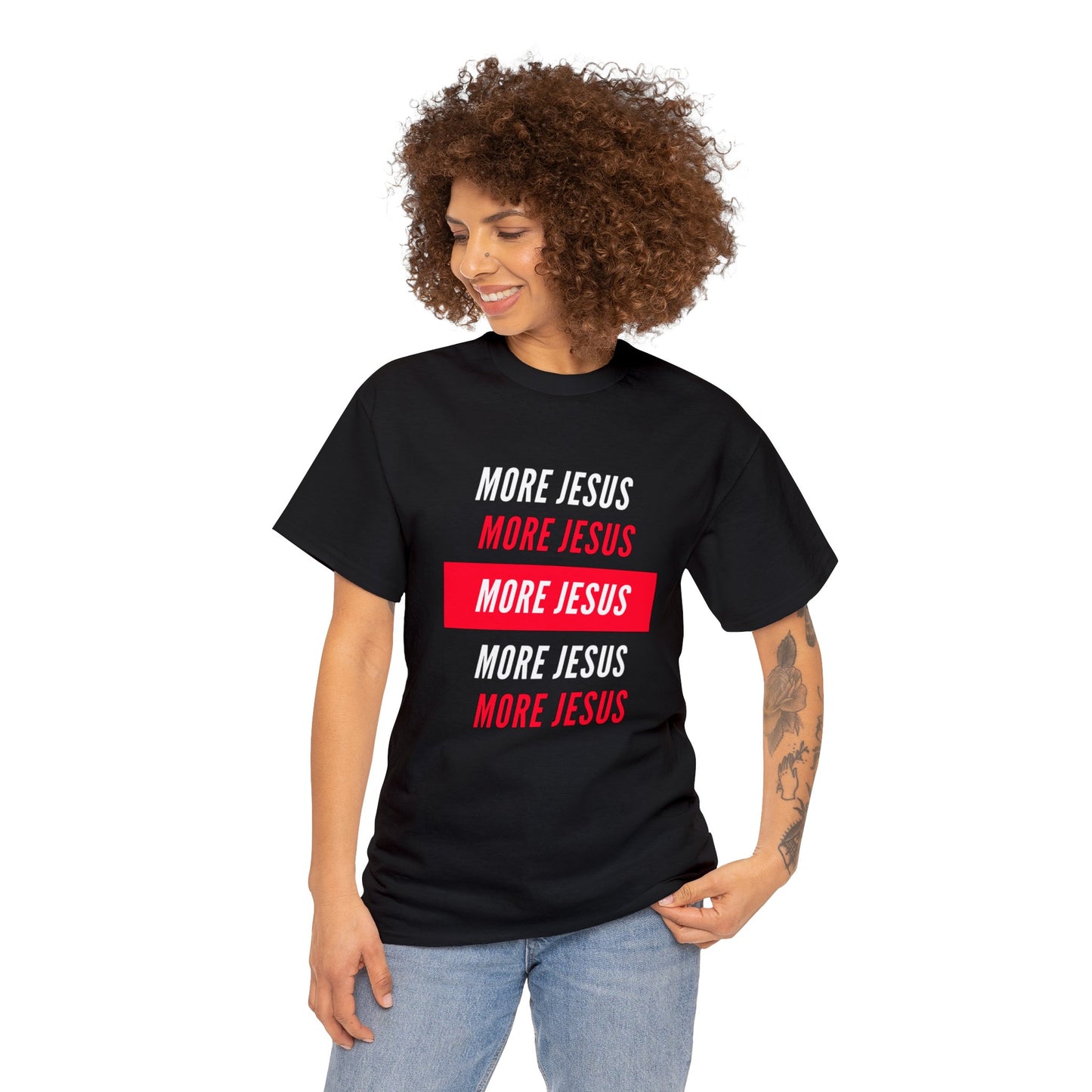 More Jesus Unisex Heavy Cotton Tee