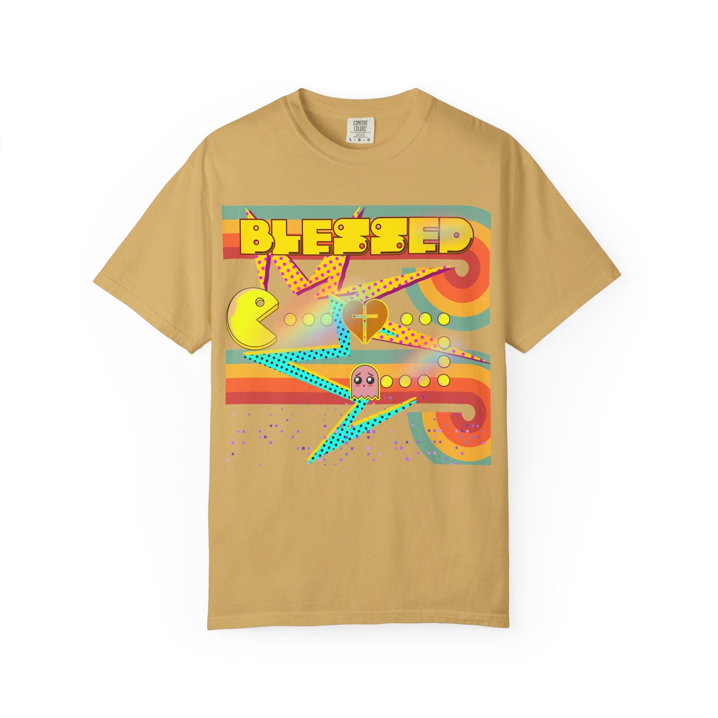 Retro Graphic T-Shirt, Blessed T-Shirt, Fun Casual Wear, Gift for Gamers, Vintage Style Tee