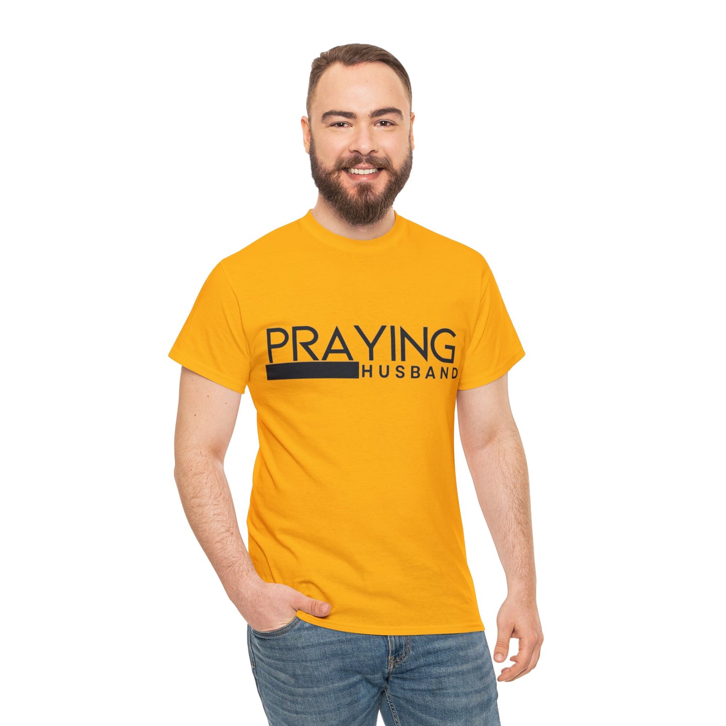 Praying Husband Unisex Heavy Cotton Tee