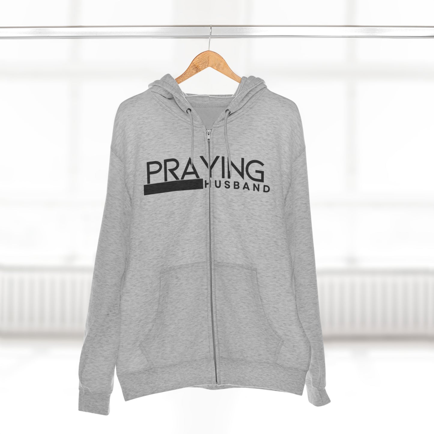 Praying Husband Men's Zip Hoodie