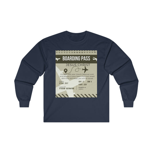 Boarding Pass Ultra Cotton Long Sleeve Tee