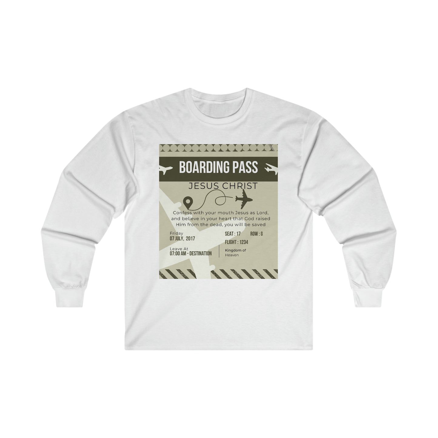 Boarding Pass Ultra Cotton Long Sleeve Tee