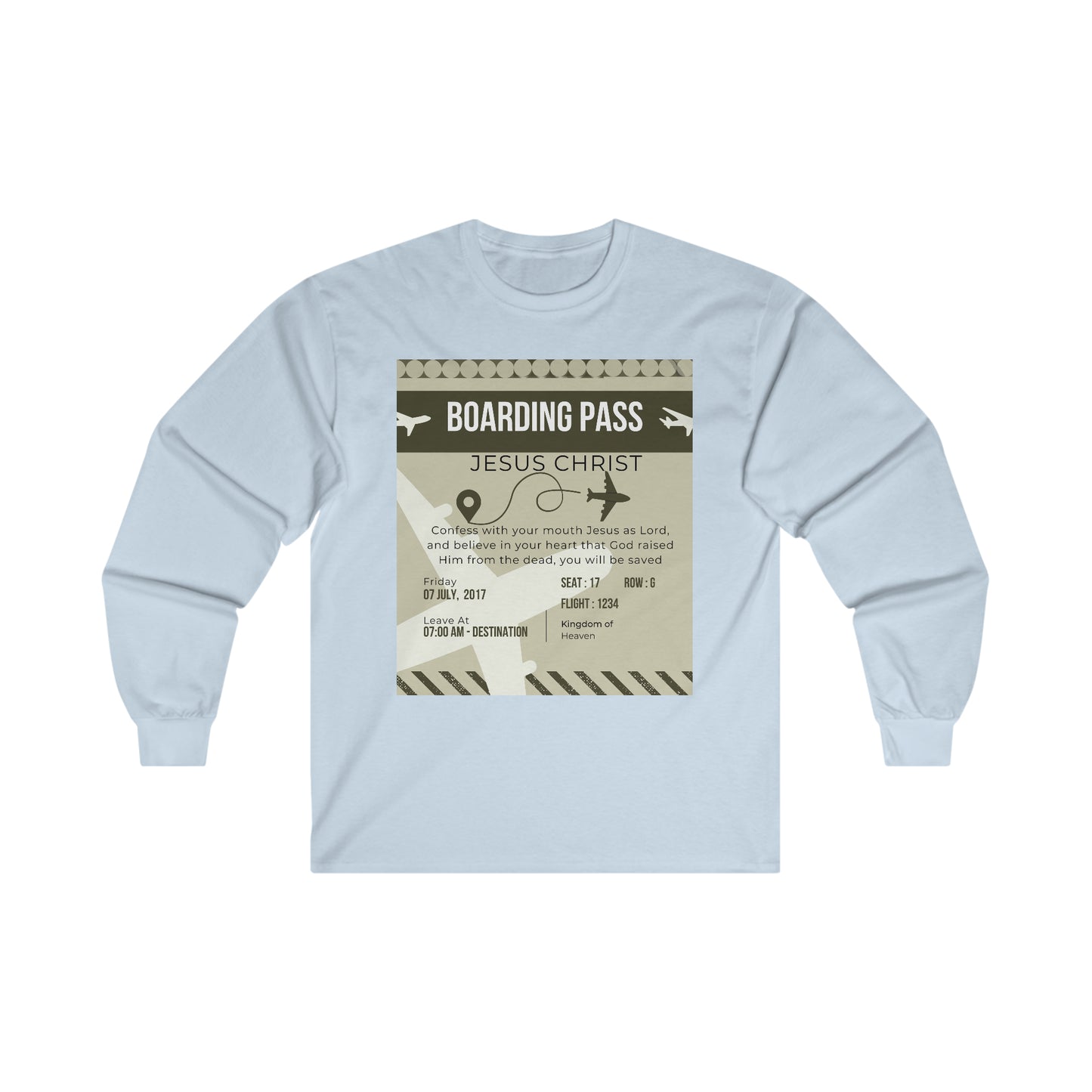 Boarding Pass Ultra Cotton Long Sleeve Tee