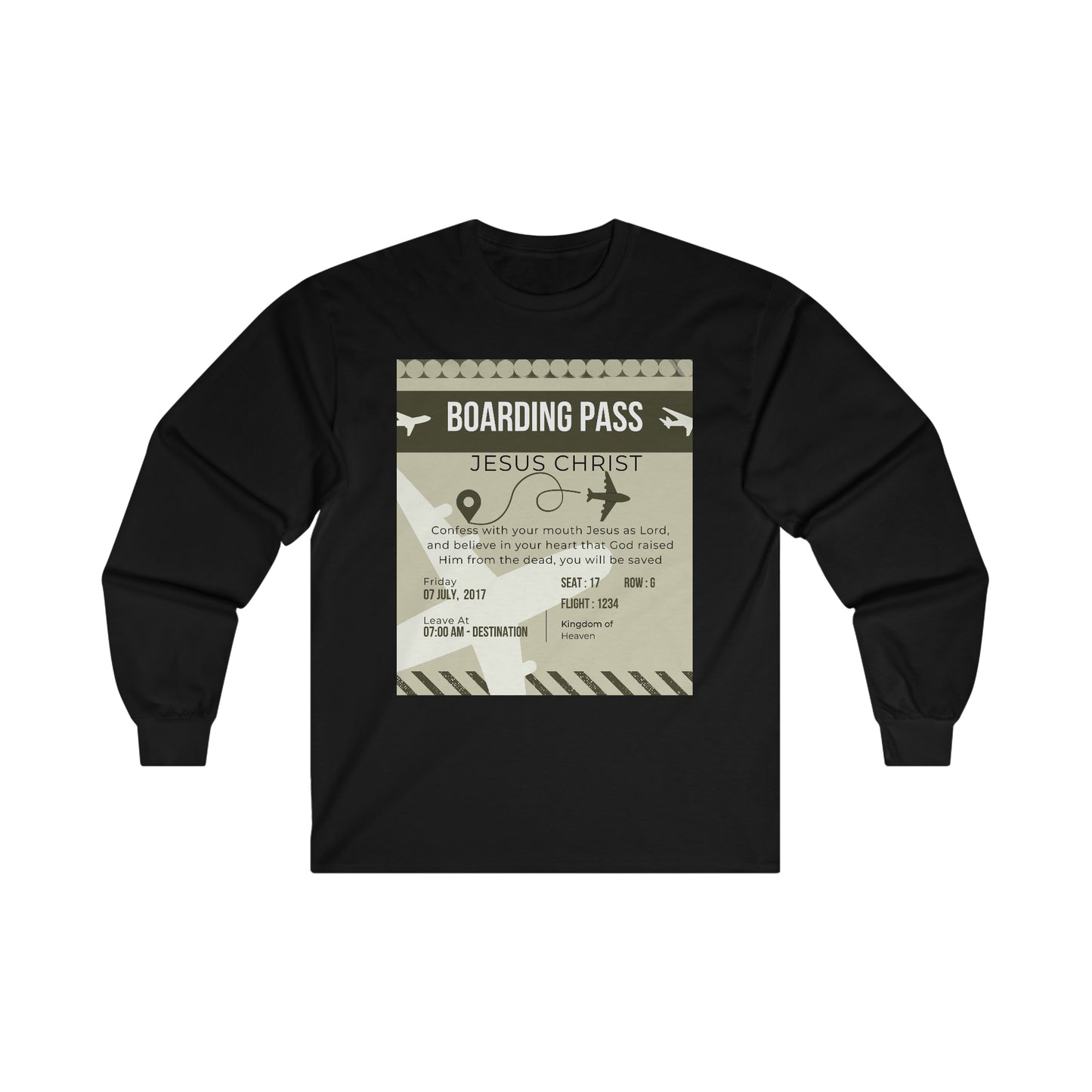 Boarding Pass Ultra Cotton Long Sleeve Tee