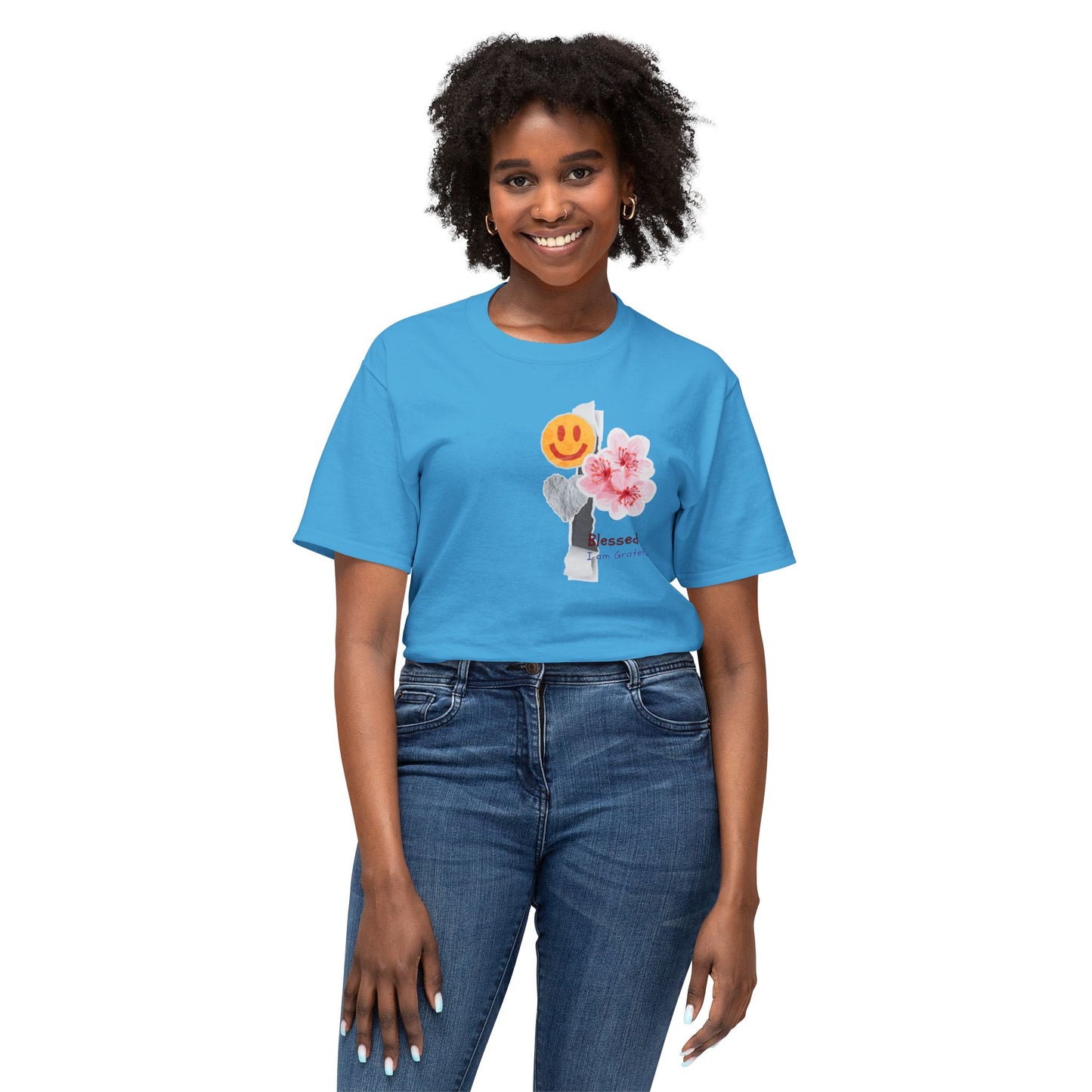 I'm Blessed & Grateful Unisex HD Cotton™ T-Shirt | Positive Vibes Tee