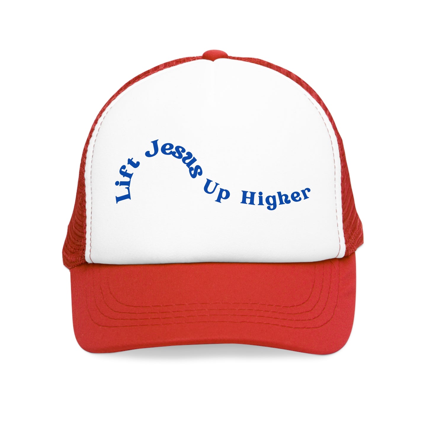 "Lift Jesus Mesh Cap - Embrace Faith with Stylish Headwear"