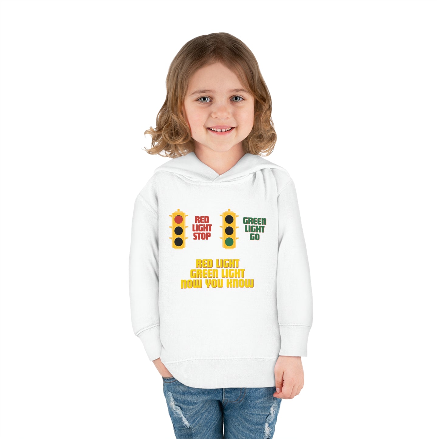 Red Light Green Light Toddler Pullover Fleece Hoodie