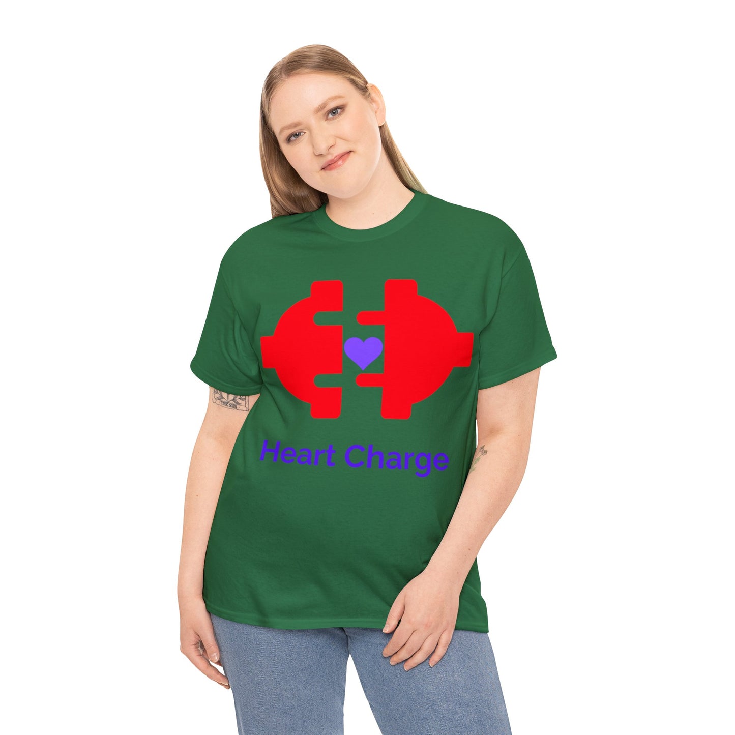 Heart Charge Unisex Heavy Cotton Tee