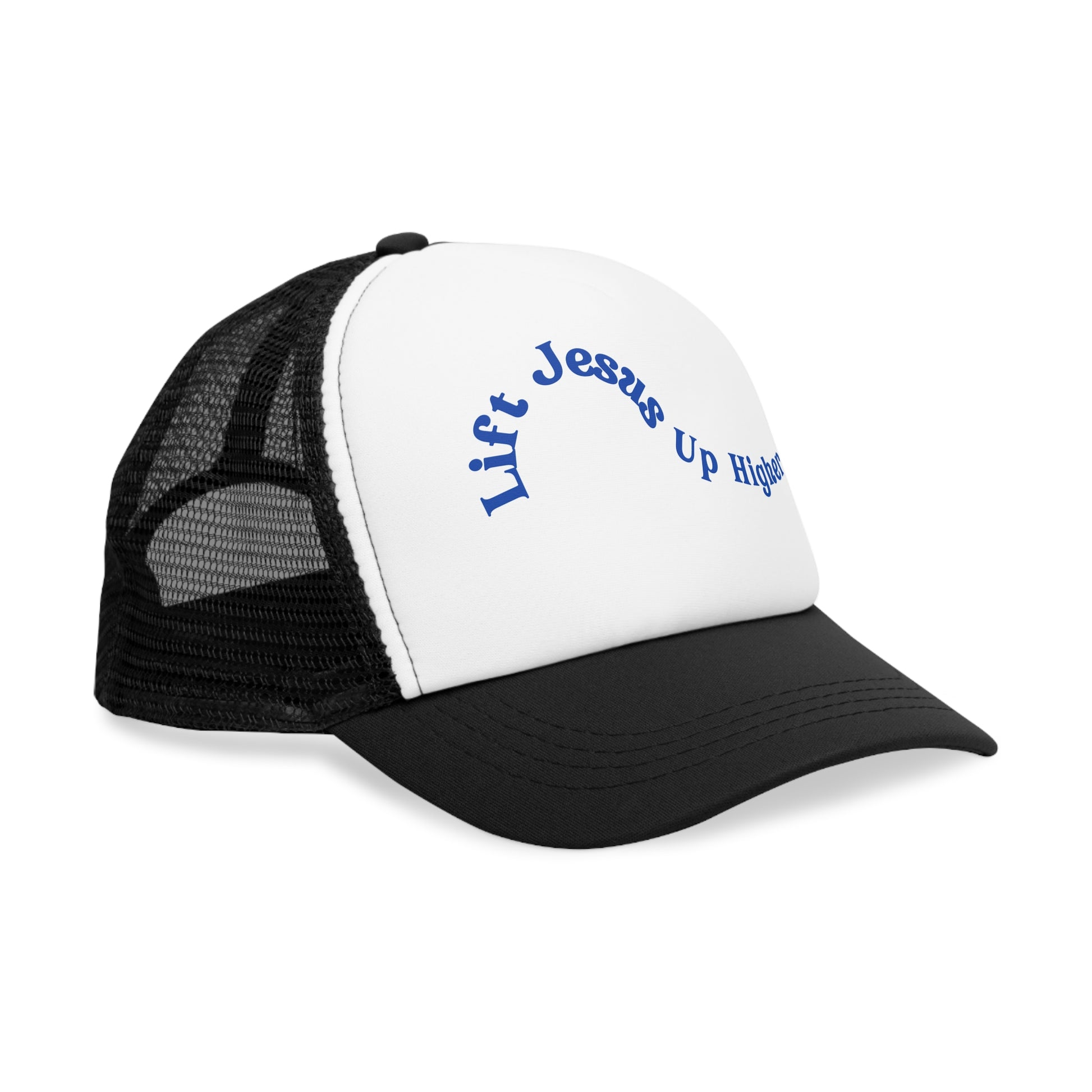 "Lift Jesus Mesh Cap - Embrace Faith with Stylish Headwear"