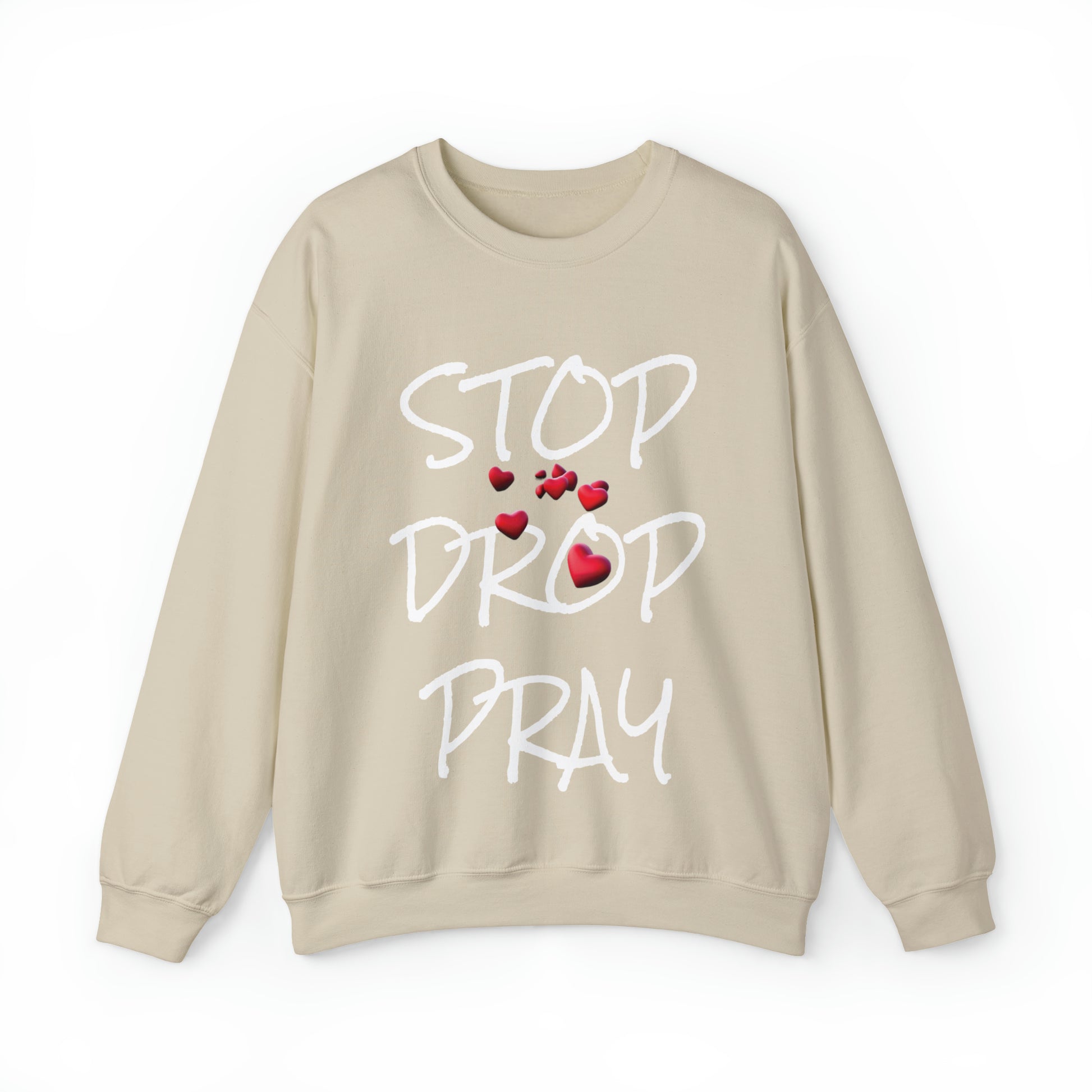 Stop Drop Pray Unisex Heavy Blend™ Crewneck Sweatshirt