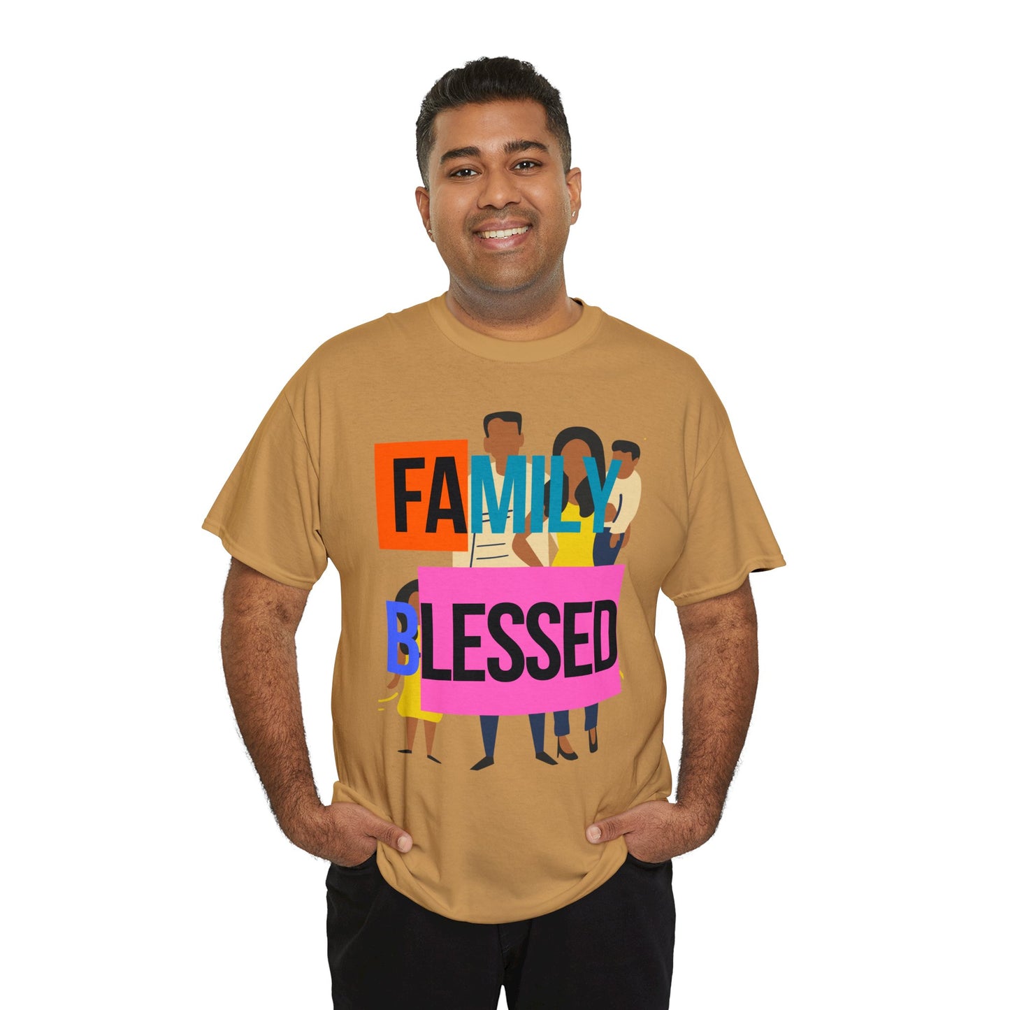 Family Blessed Unisex Heavy Cotton Tee