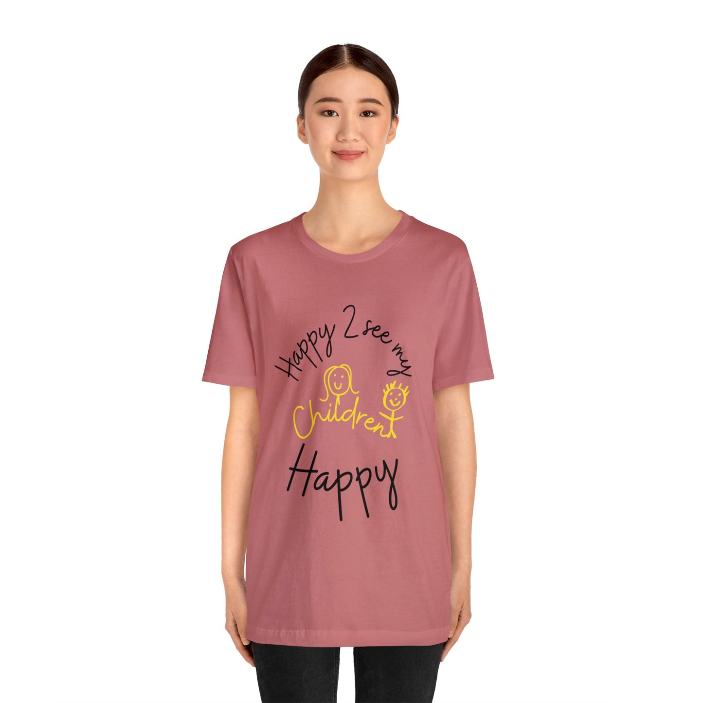 Happy Unisex Jersey Short Sleeve Tee