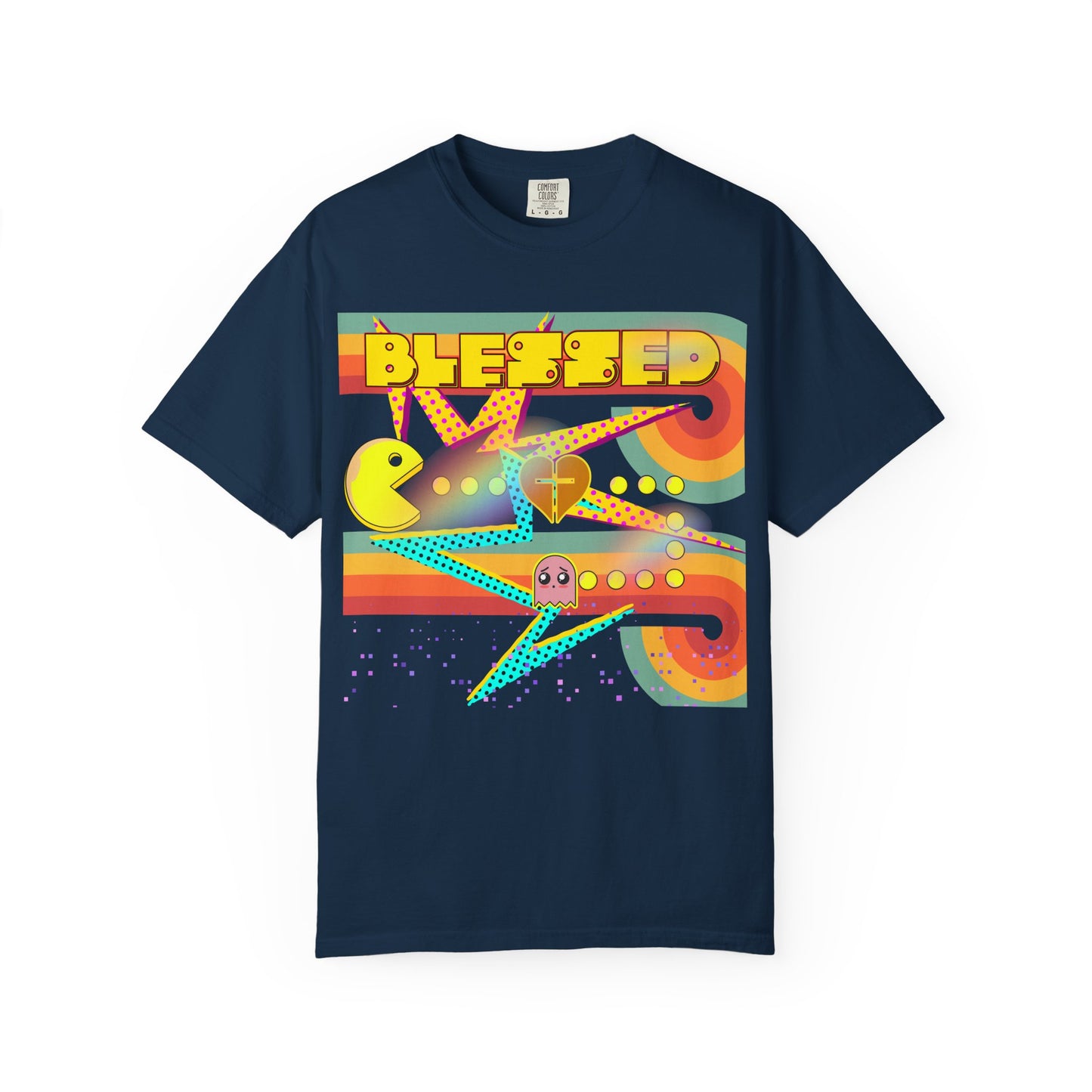 Retro Graphic T-Shirt, Blessed T-Shirt, Fun Casual Wear, Gift for Gamers, Vintage Style Tee