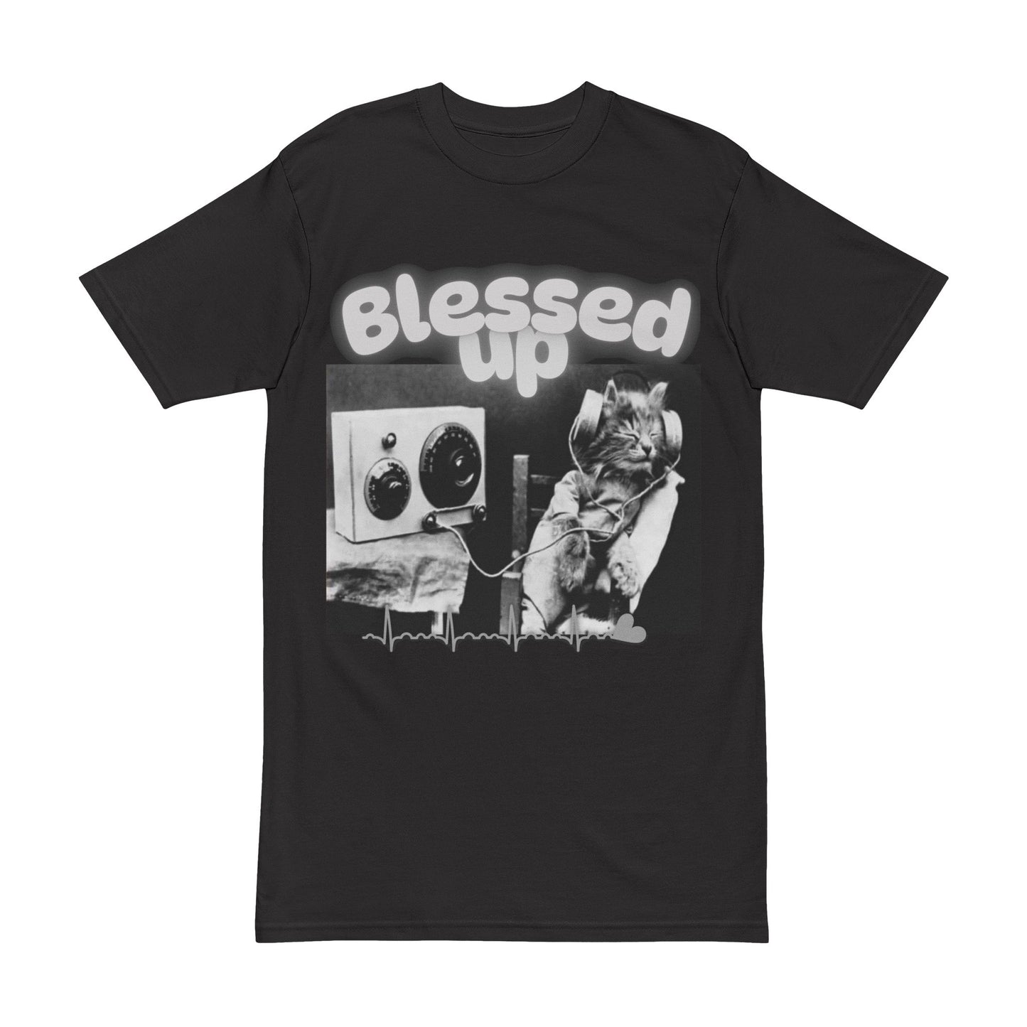 Graphic Tee Blessed Up Cool Cat