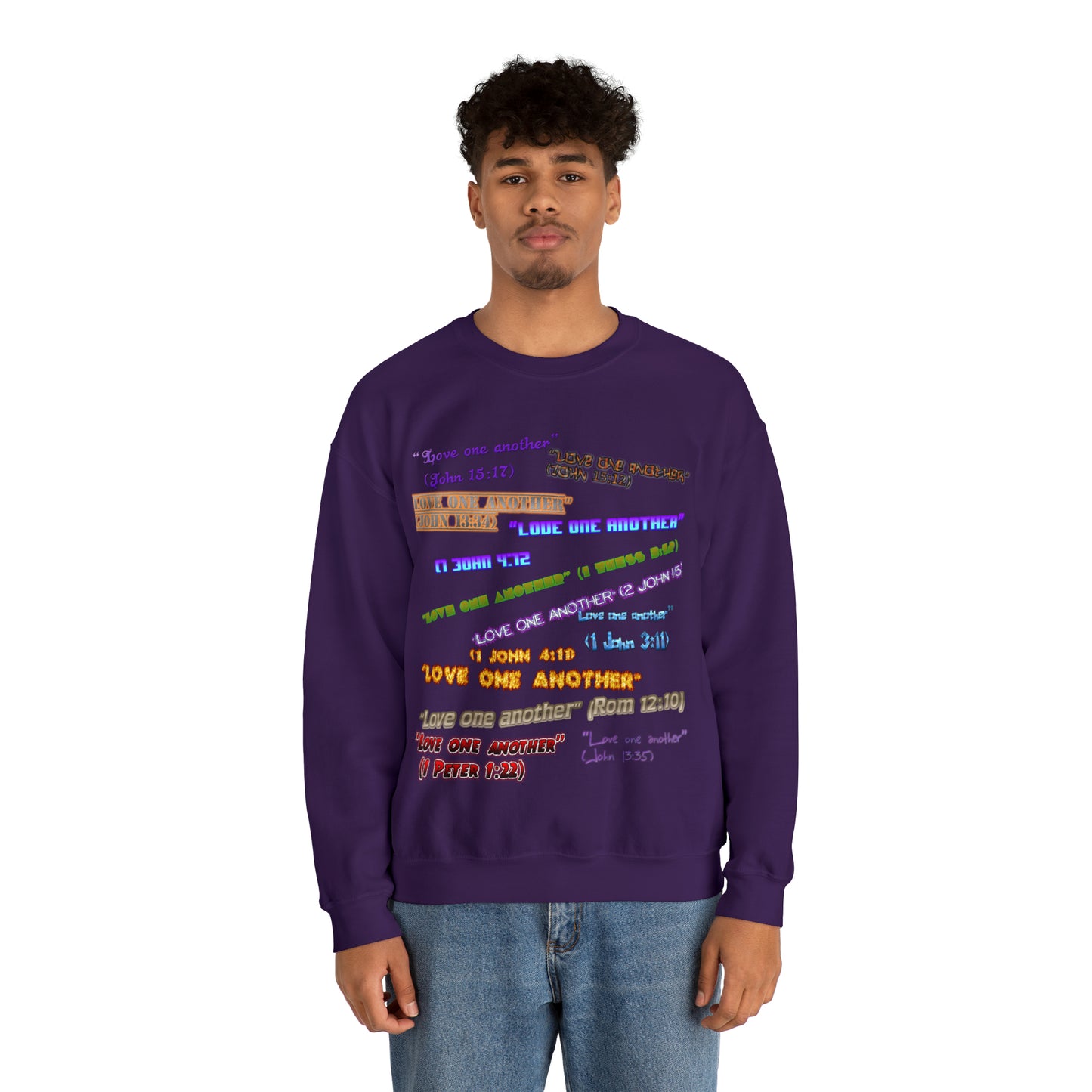 Love One Another Unisex Heavy Blend™ Crewneck Sweatshirt