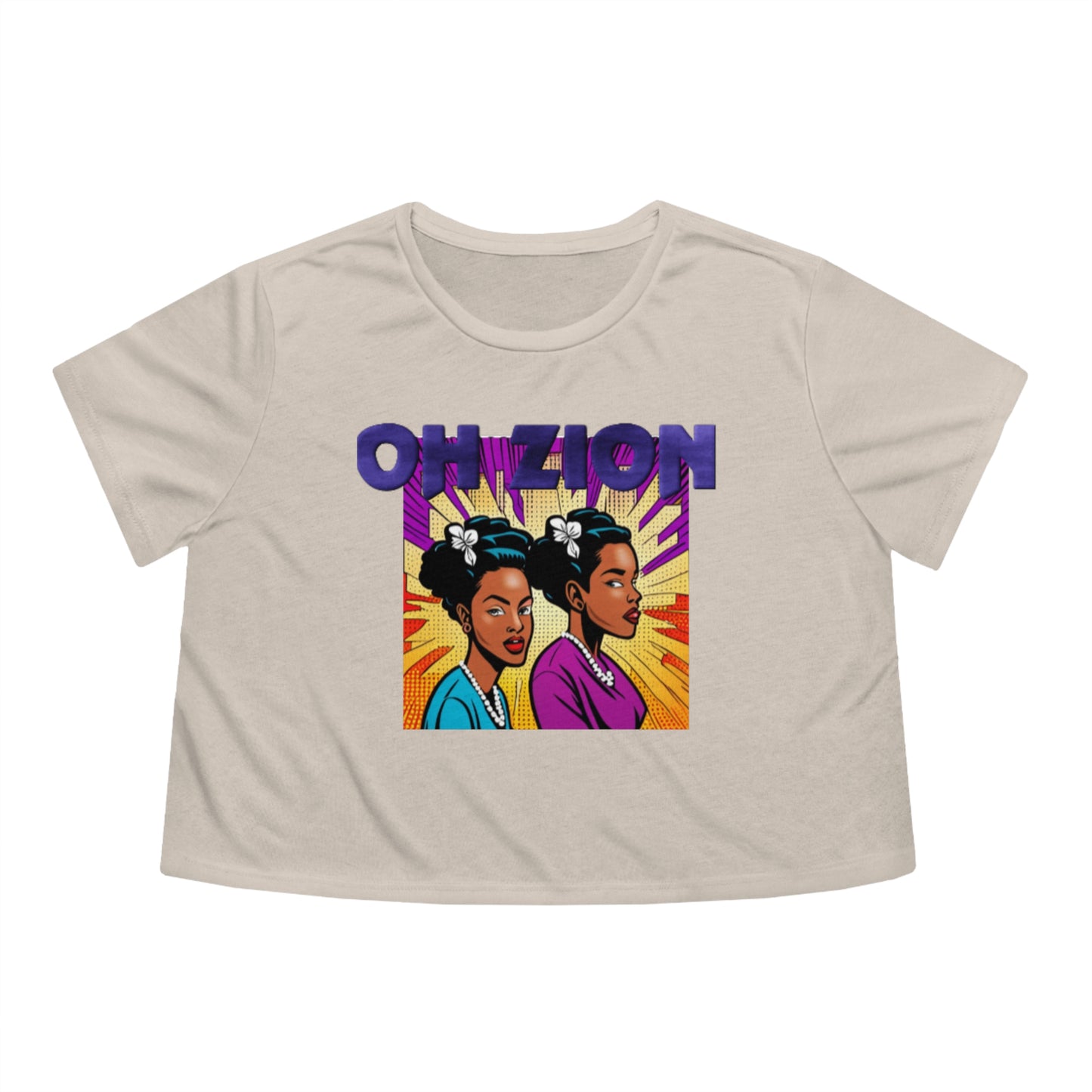 Oh Zion Women's Flowy Cropped Tee