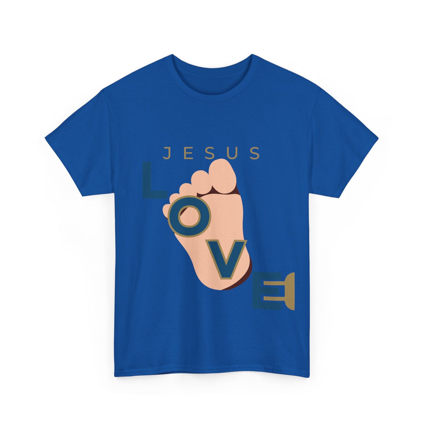 Jesus Love Footprint Heavy Cotton Tee