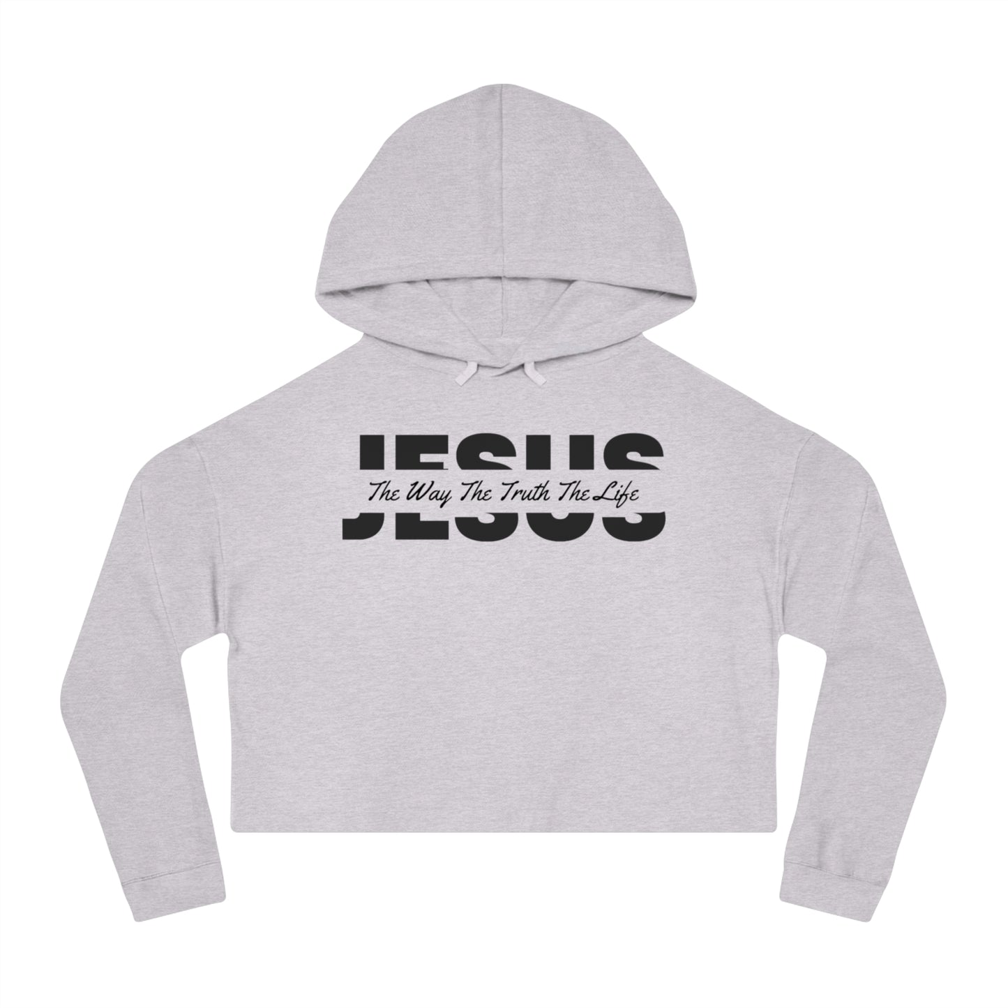 JESUS Women’s Cropped Hooded Sweatshirt