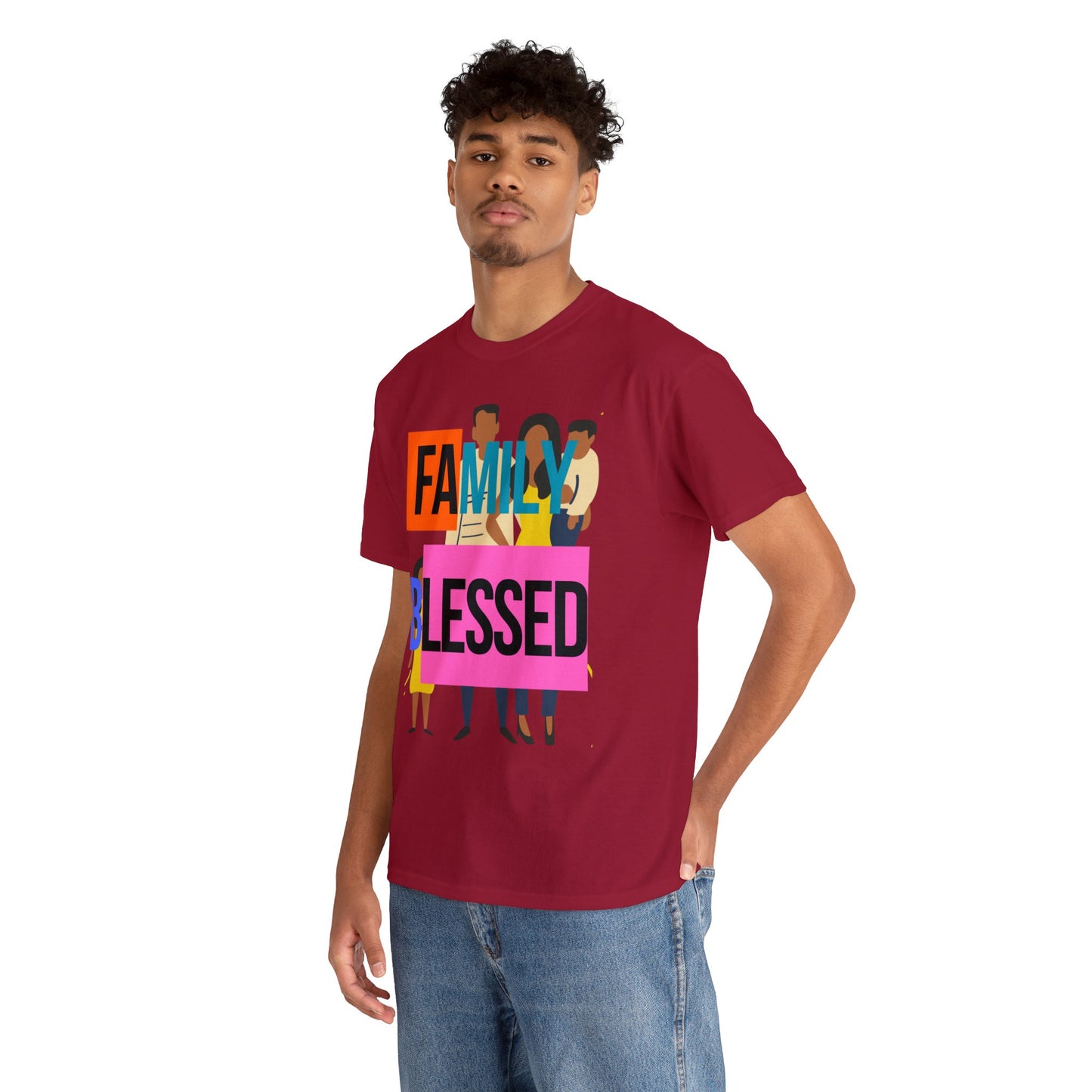 Family Blessed Unisex Heavy Cotton Tee