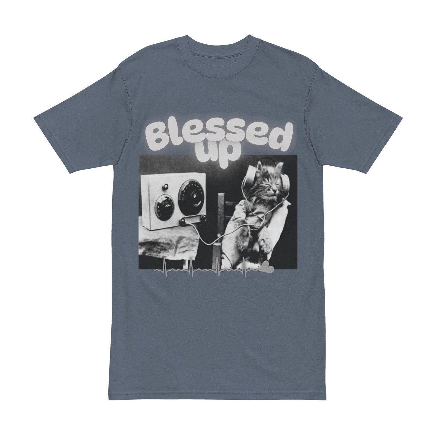 Graphic Tee Blessed Up Cool Cat