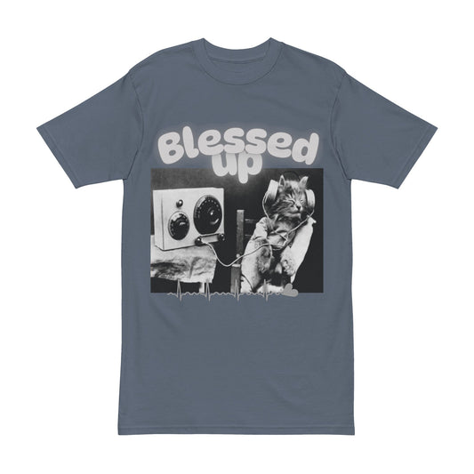 Graphic Tee Blessed Up Cool Cat