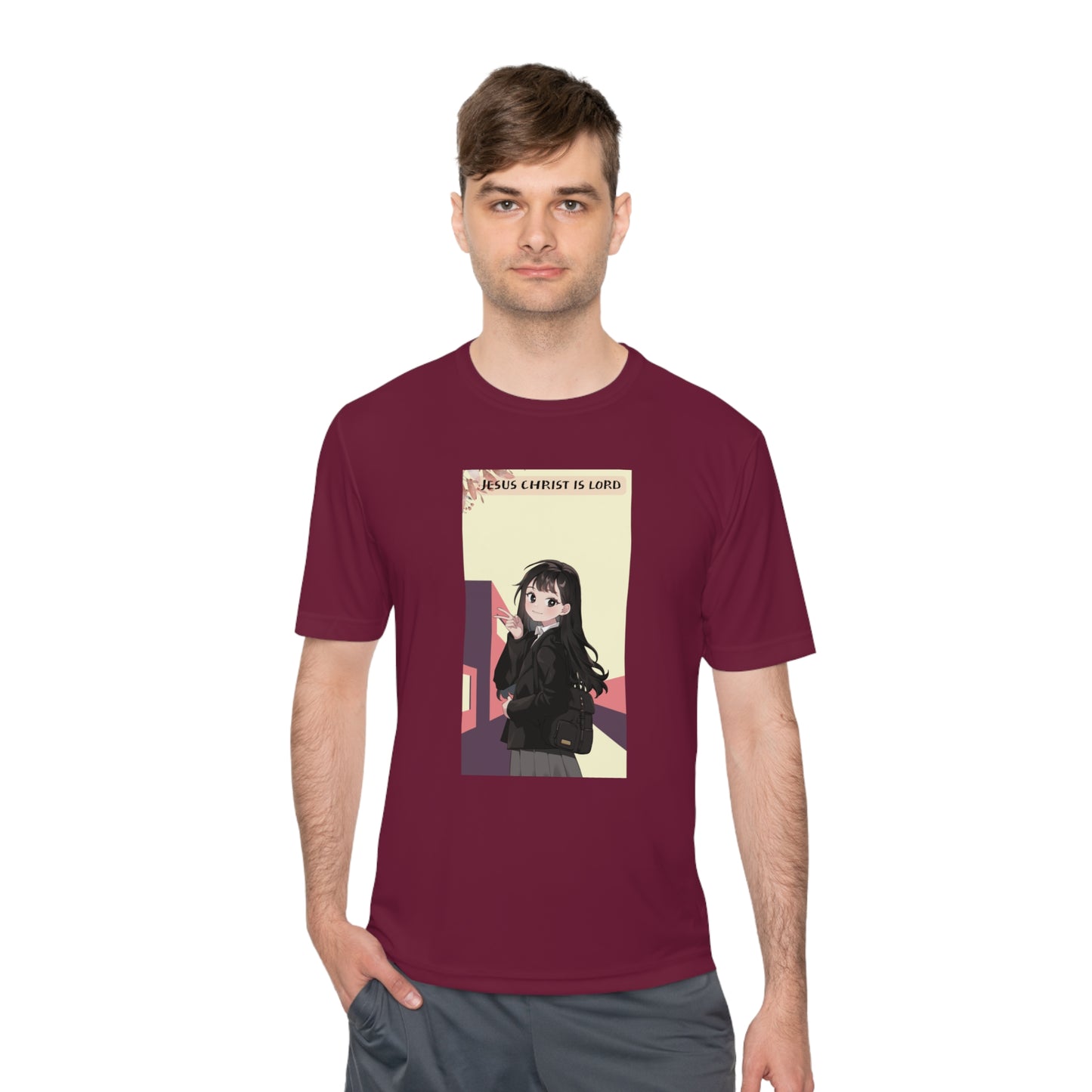 Anime Jesus Unisex Moisture Wicking Tee