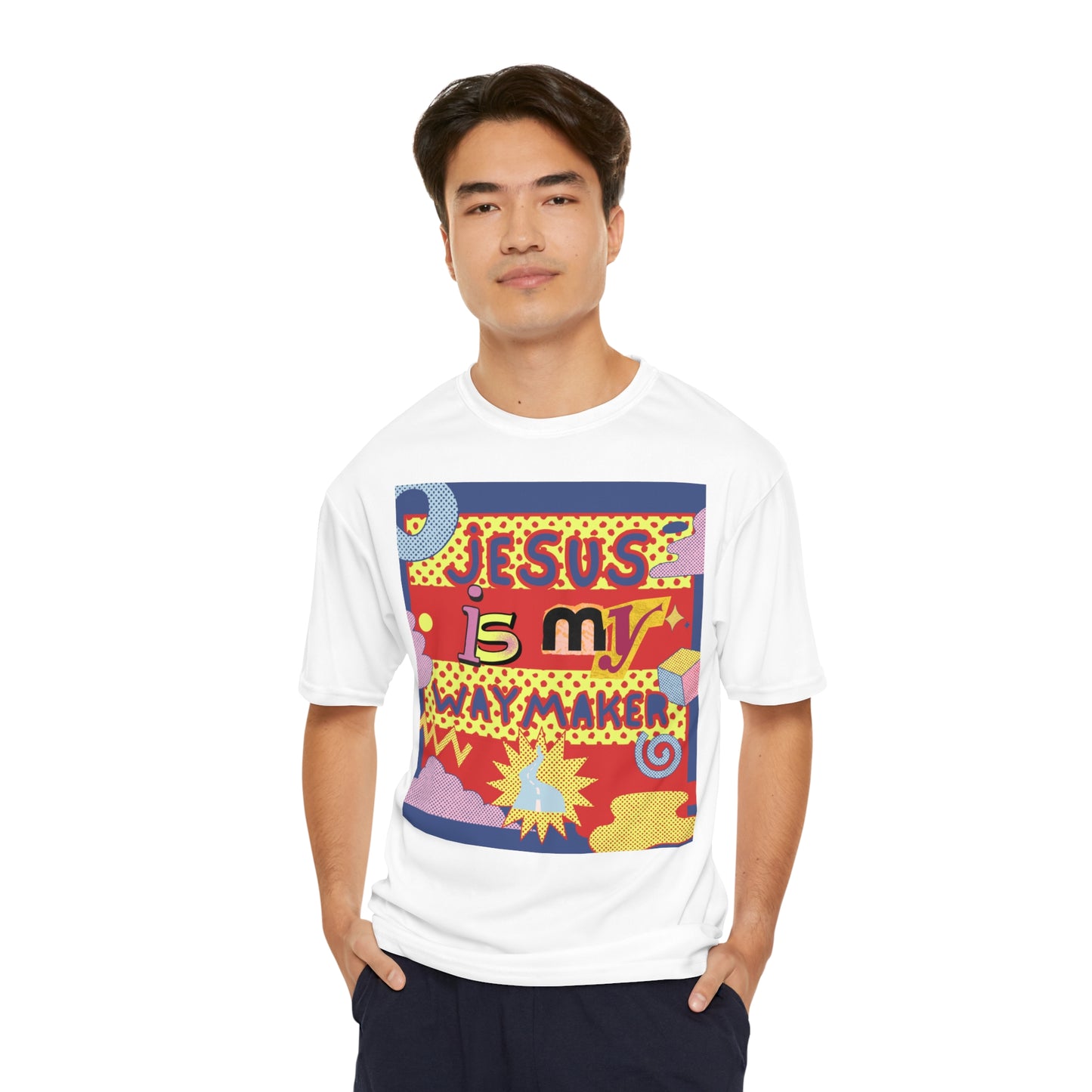 Jesus is my Waymaker Men's Performance T-Shirt