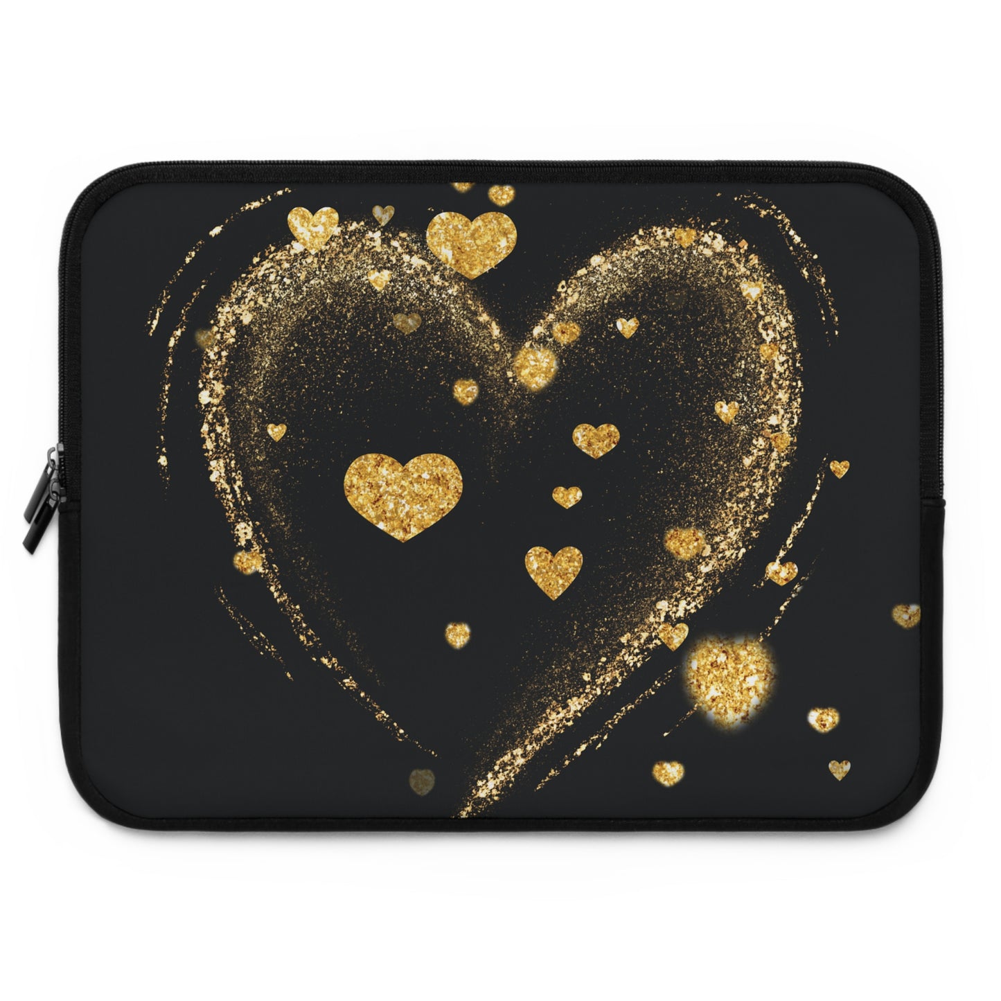 Gold Hearts Laptop Sleeve