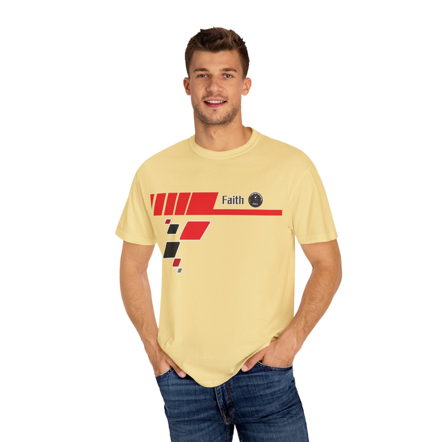 Faith Fuel Race T-Shirt | Comfort Colors 1717 - Christian Design