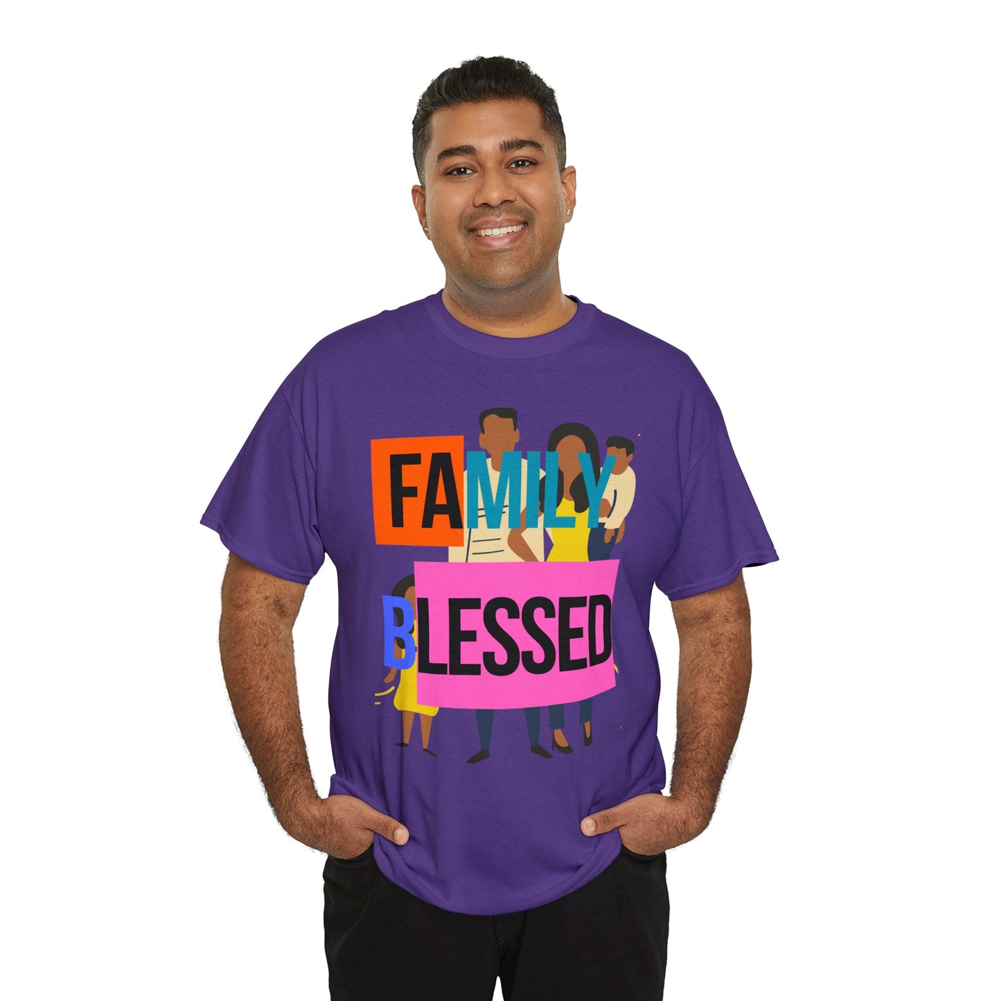 Family Blessed Unisex Heavy Cotton Tee