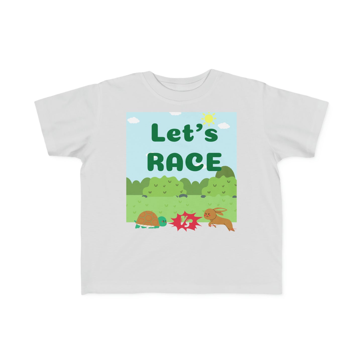 Turtle Vs Hare Toddler's Fine Jersey Tee