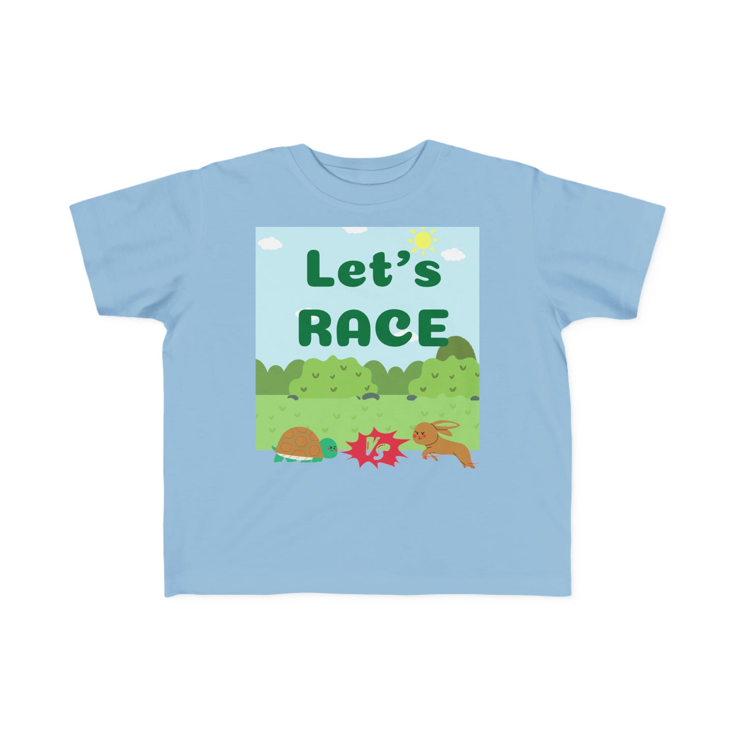 Turtle Vs Hare Toddler's Fine Jersey Tee