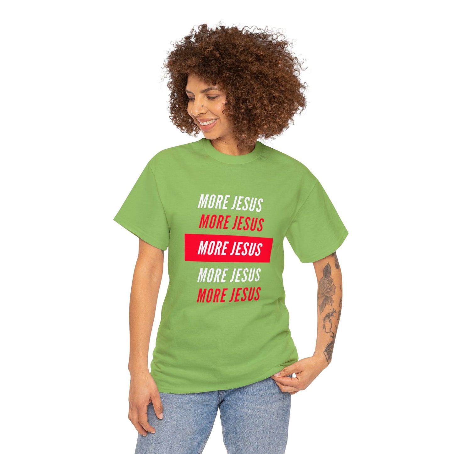 More Jesus Unisex Heavy Cotton Tee