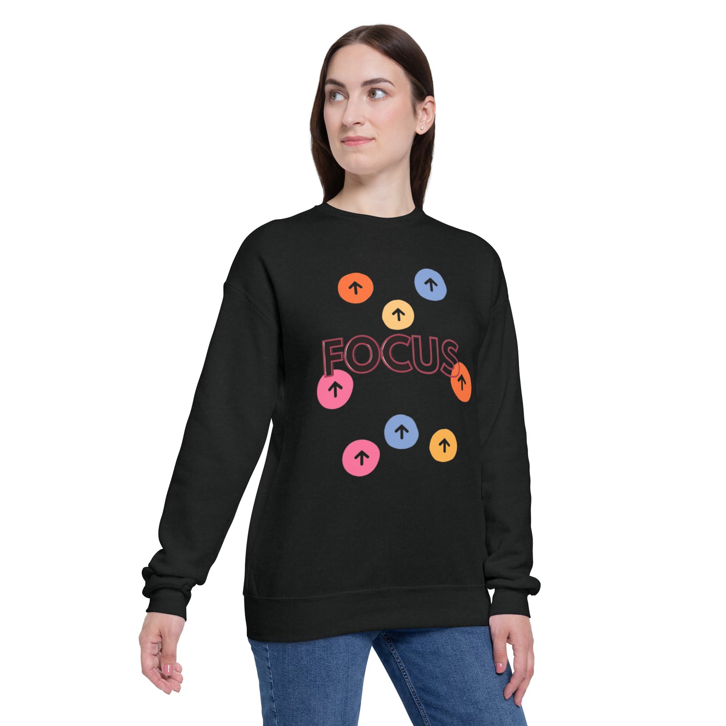 Focus UP Unisex Drop Shoulder Sweatshirt