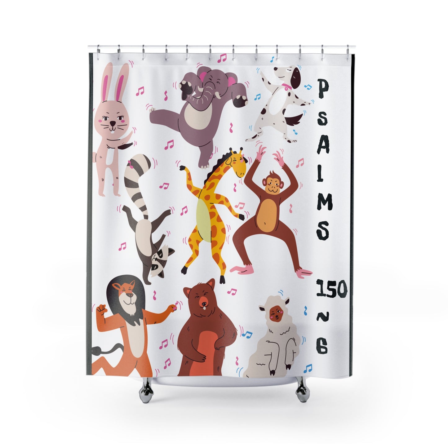 Party Animals Psalms 150 :6 Shower Curtains