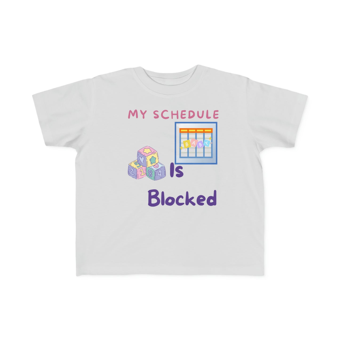 Blocked Schedule Toddler's Fine Jersey Tee