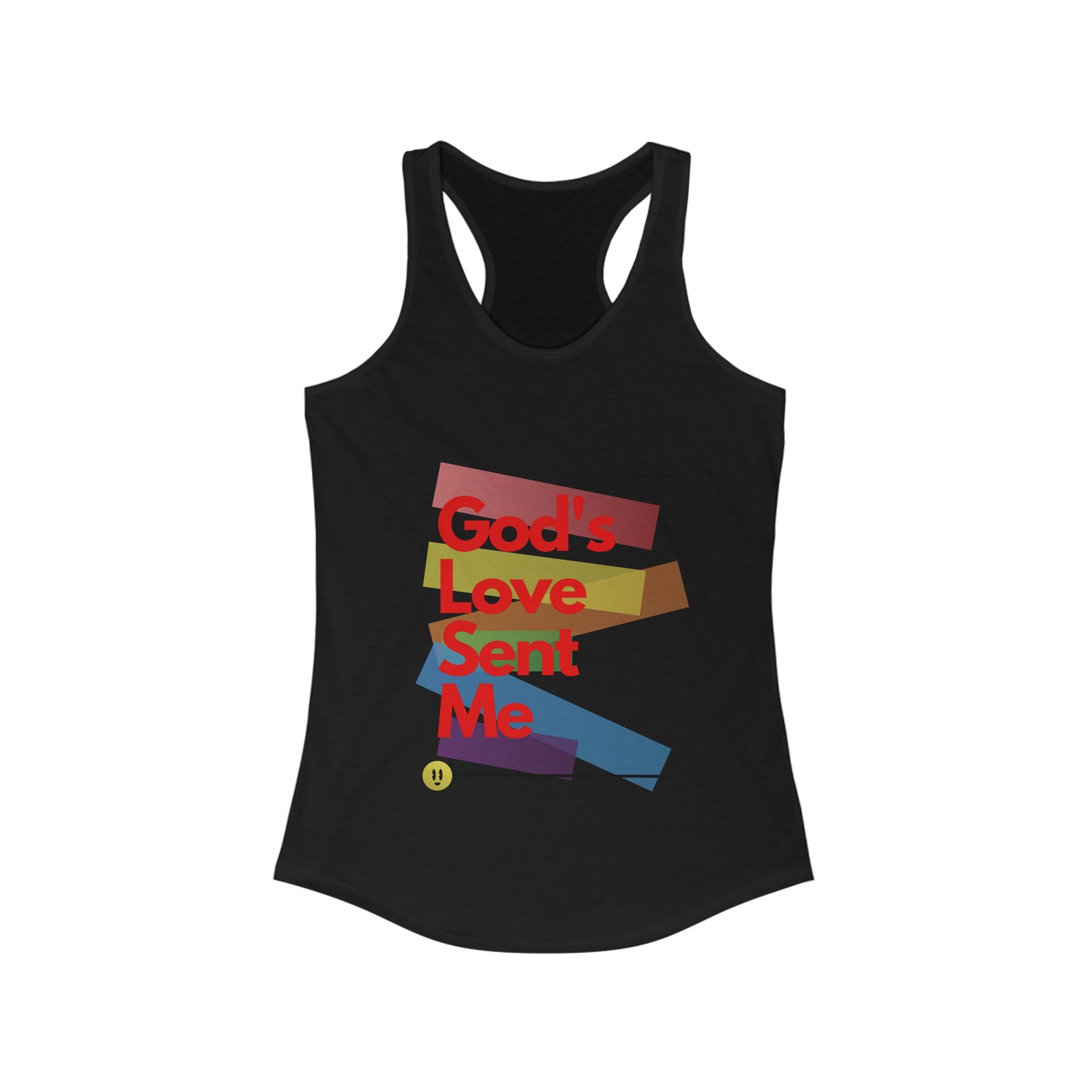 God's Love Sent Me Women's Ideal Racerback Tank