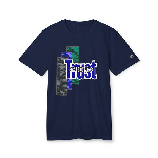 Product Listing: Trust God Camo Faith Tee