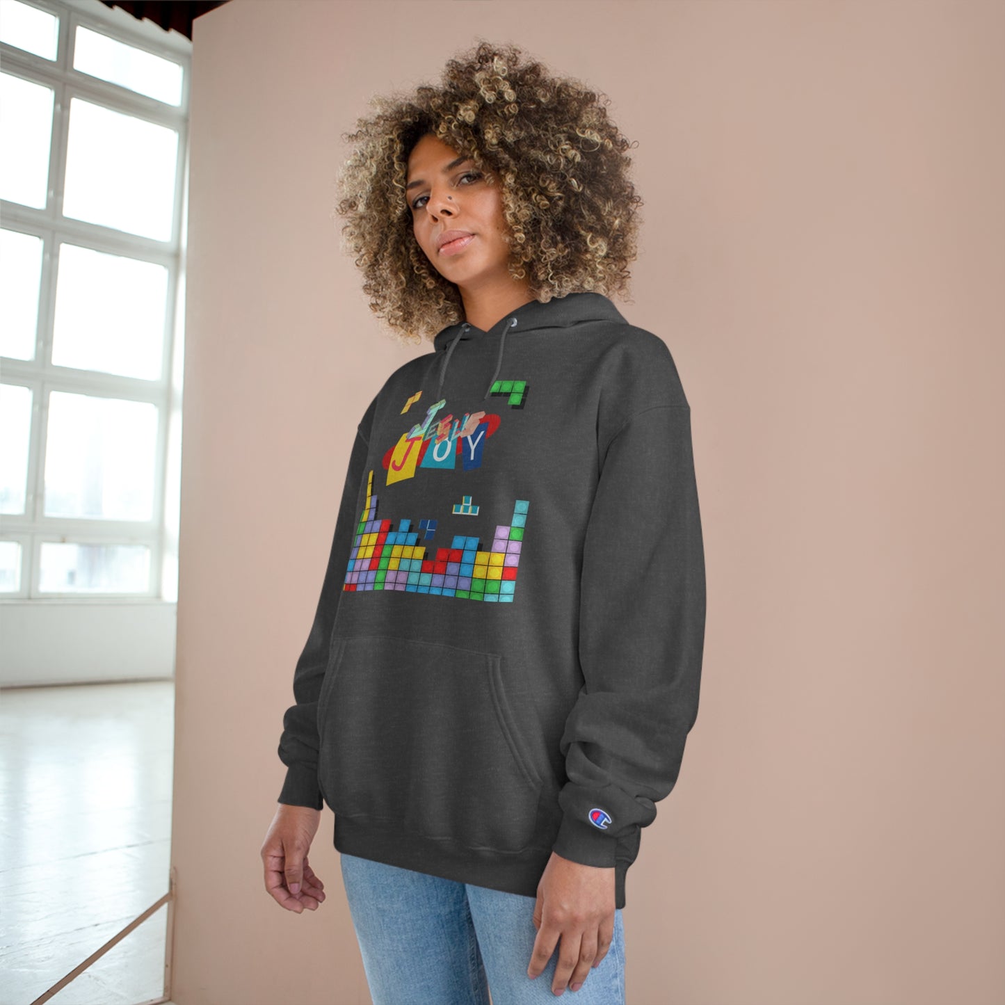 Blocks of Joy Champion Hoodie