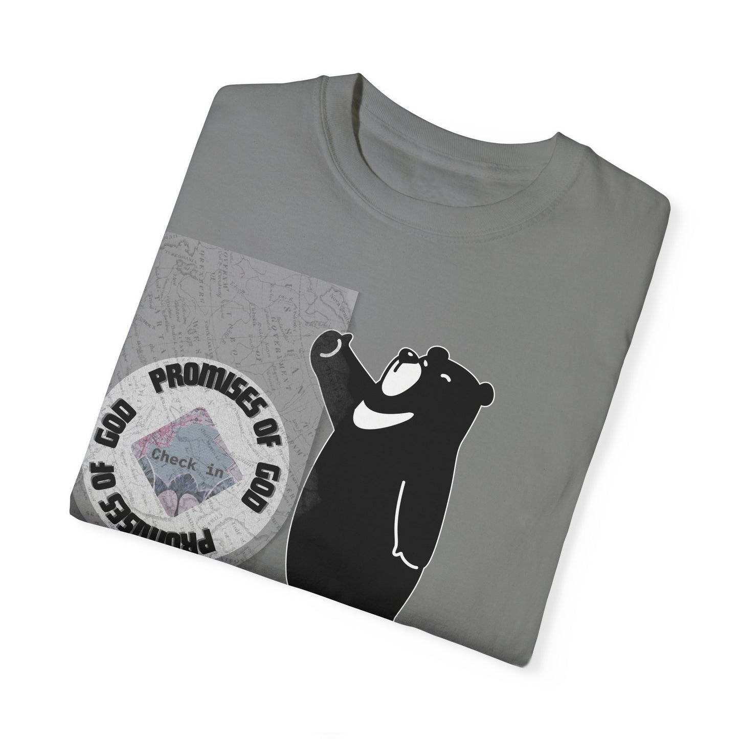 Seal of Promises of God Bear T-Shirt | Comfort Colors 1717 - Christian Graphic Tee