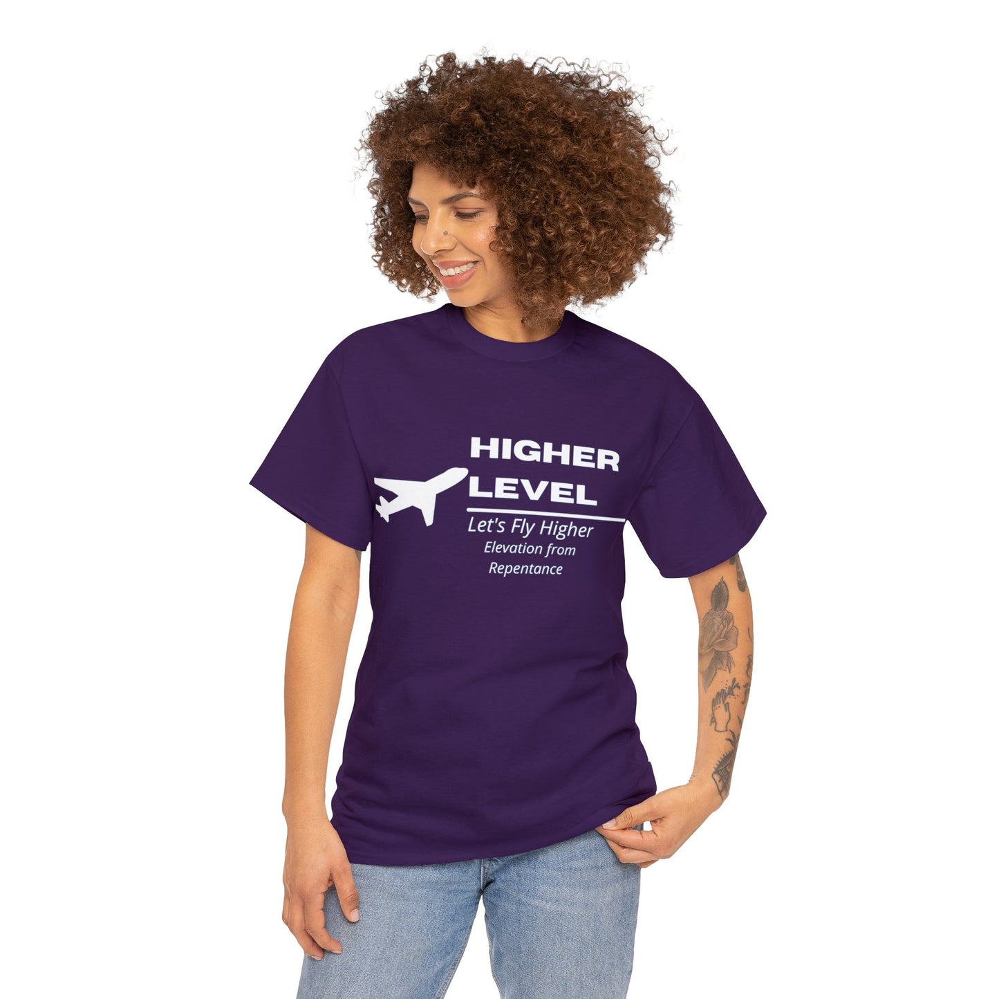 Higher Level Unisex Heavy Cotton Tee