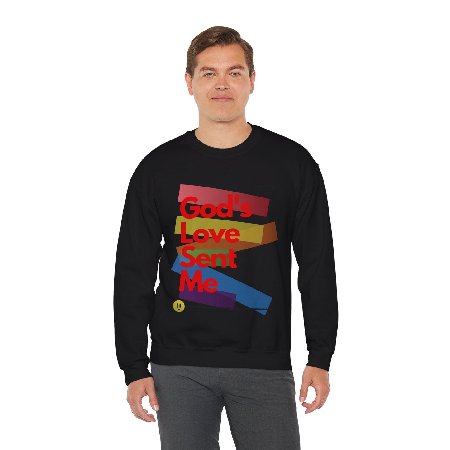 God's Love Sent Me Unisex Heavy Blend™ Crewneck Sweatshirt