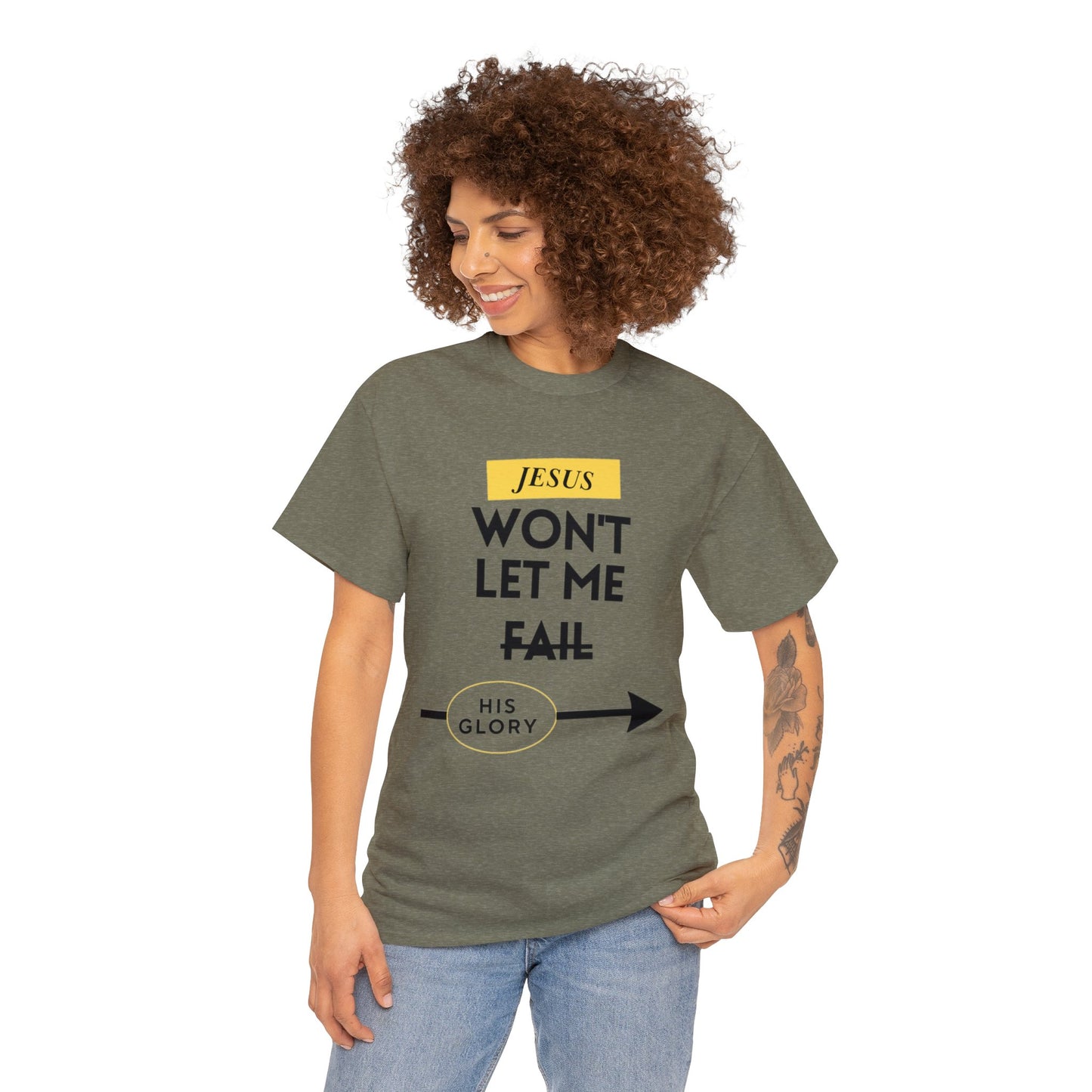 Jesus Won't Let Me Fail  Short-Sleeve T-Shirt